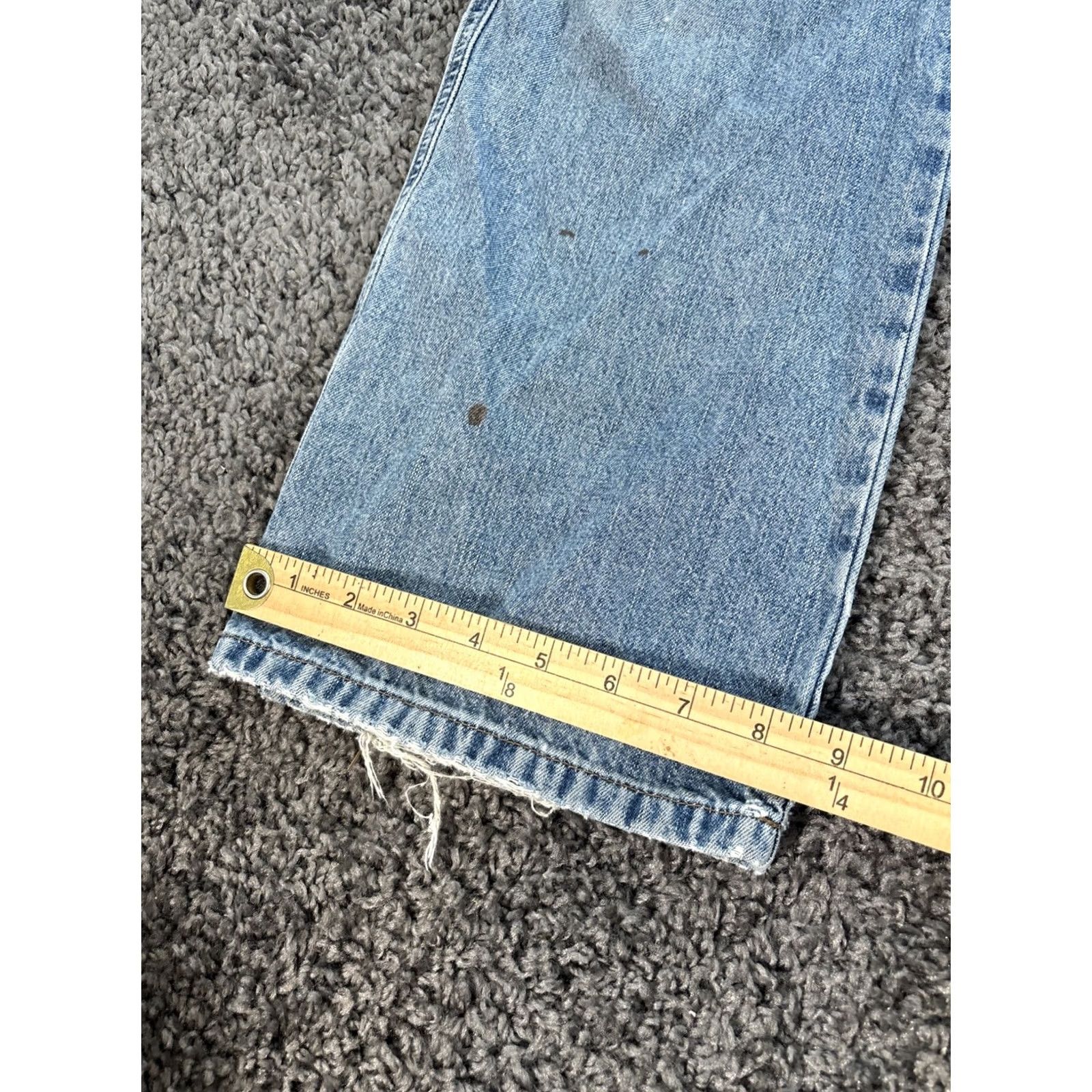 Calvin Klein VINTAGE Calvin Klein Jeans Blue 32x28 Regular Women Distressed Straight Denim 30in Inseam Size 32 Mens Womens Girls Size 24" / US 00 / IT 34 - 3 Thumbnail