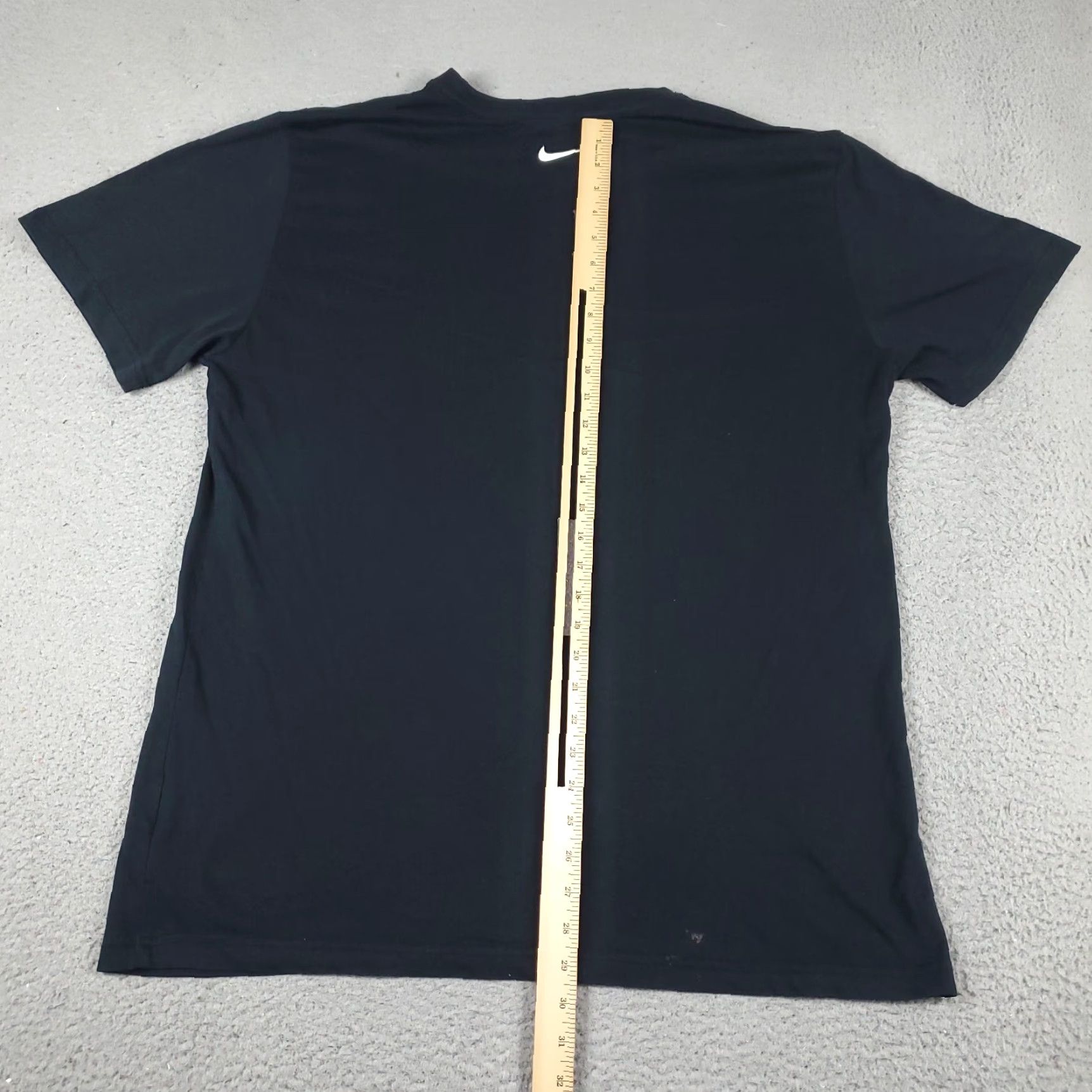 Nike Nike T Shirt Mens XL Black Swoosh Logo Casual Short Sleeve Adult Size US XL / EU 56 / 4 - 4 Thumbnail