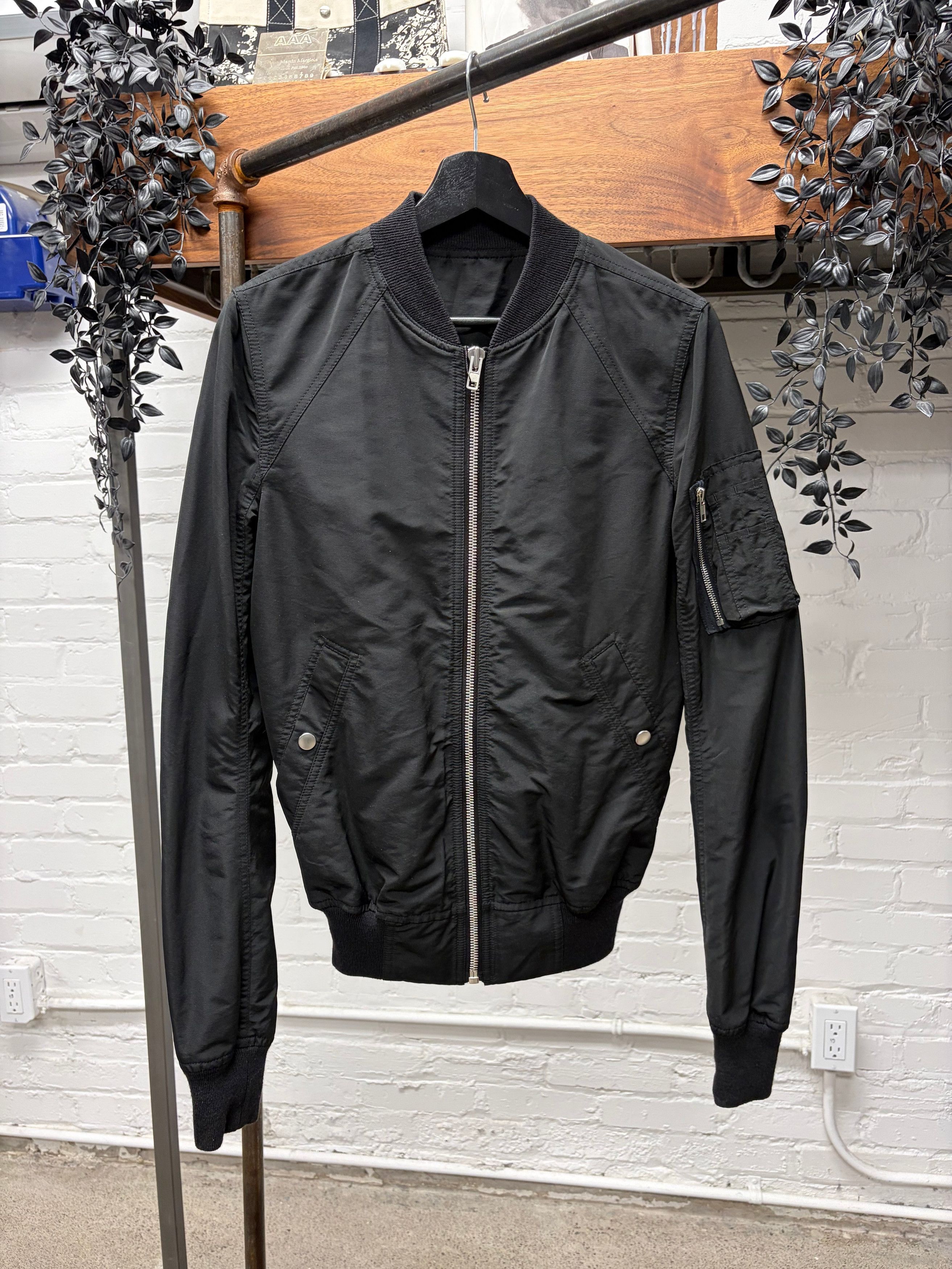 Rick Owens SS2016 Rick Owens DRKSHDW ‘MA-1’ Black Flight Bomber Jacket Size US M / EU 48-50 / 2 - 1 Thumbnail