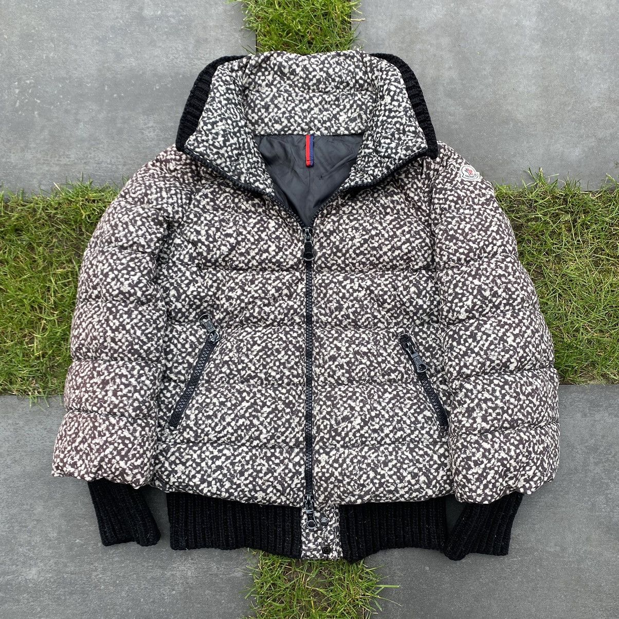 image of Moncler Vintage 00S Down Puffer Coat Jacket Womens in Black White, Men's (Size XS)