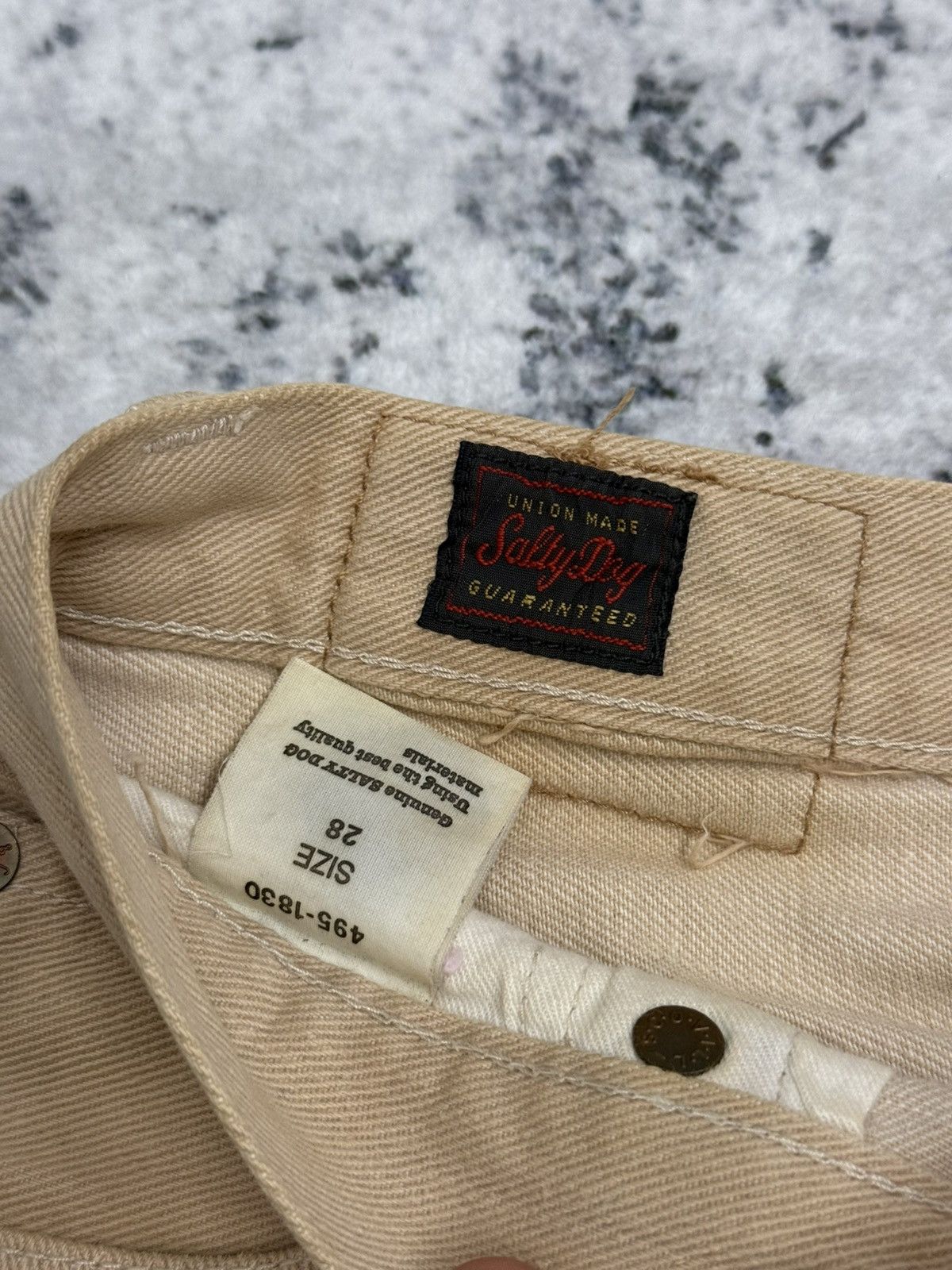 Japanese Brand Vintage SALTY DOG Selvedge Denim Jeans Size US 26 / EU 42 - 11 Thumbnail