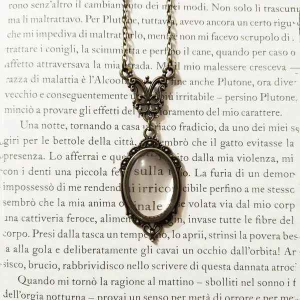 Other Vintage Transparent Glass Pendant Necklace Size ONE SIZE - 1 Thumbnail