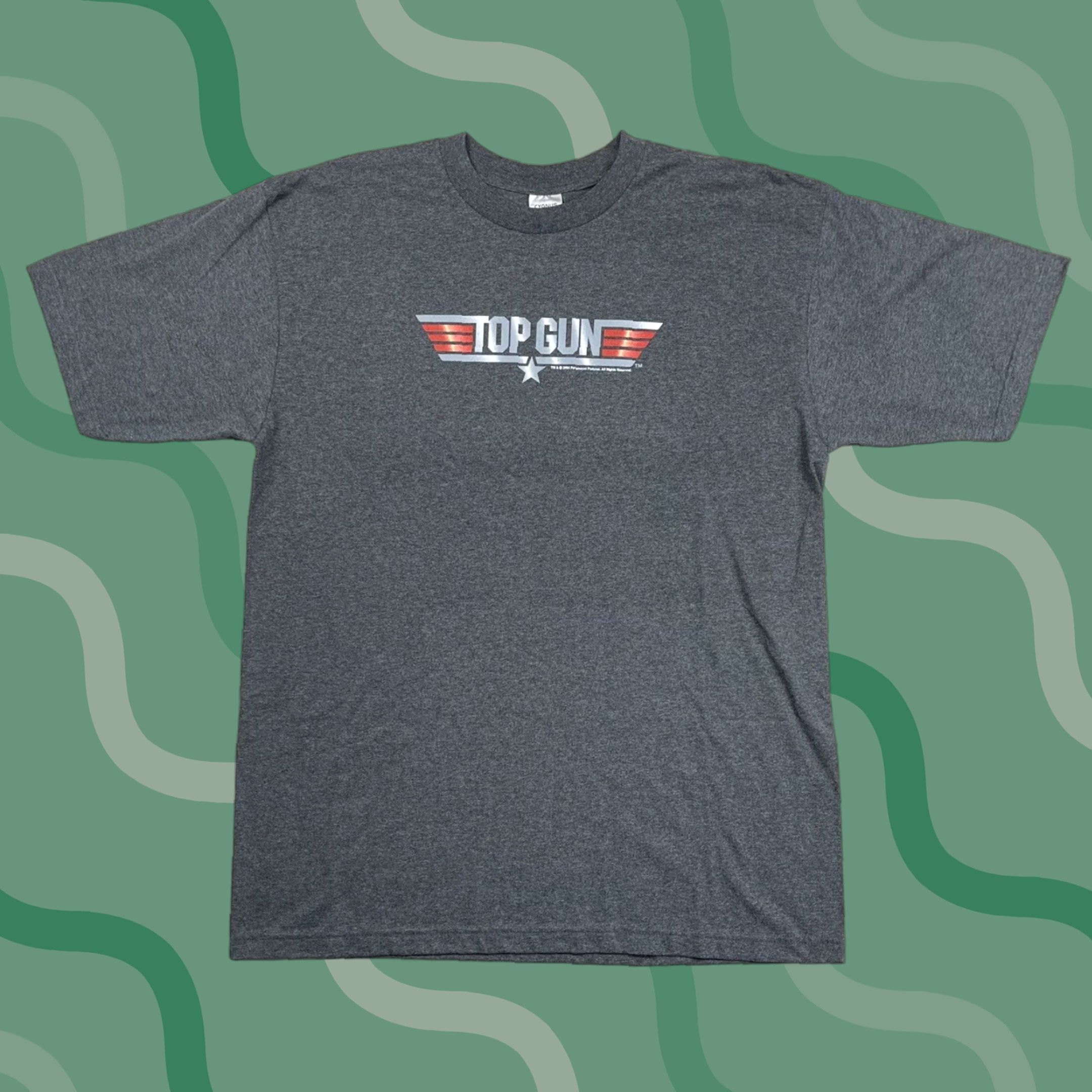 Vintage VINTAGE Cygnus Top Gun T-Shirt XL Men Gray Crew Neck Short Sleeve Logo Graphic 2000s Military American Maverick 2004 Paramount Wingman Movie Promo Size US XL / EU 56 / 4 - 1 Thumbnail