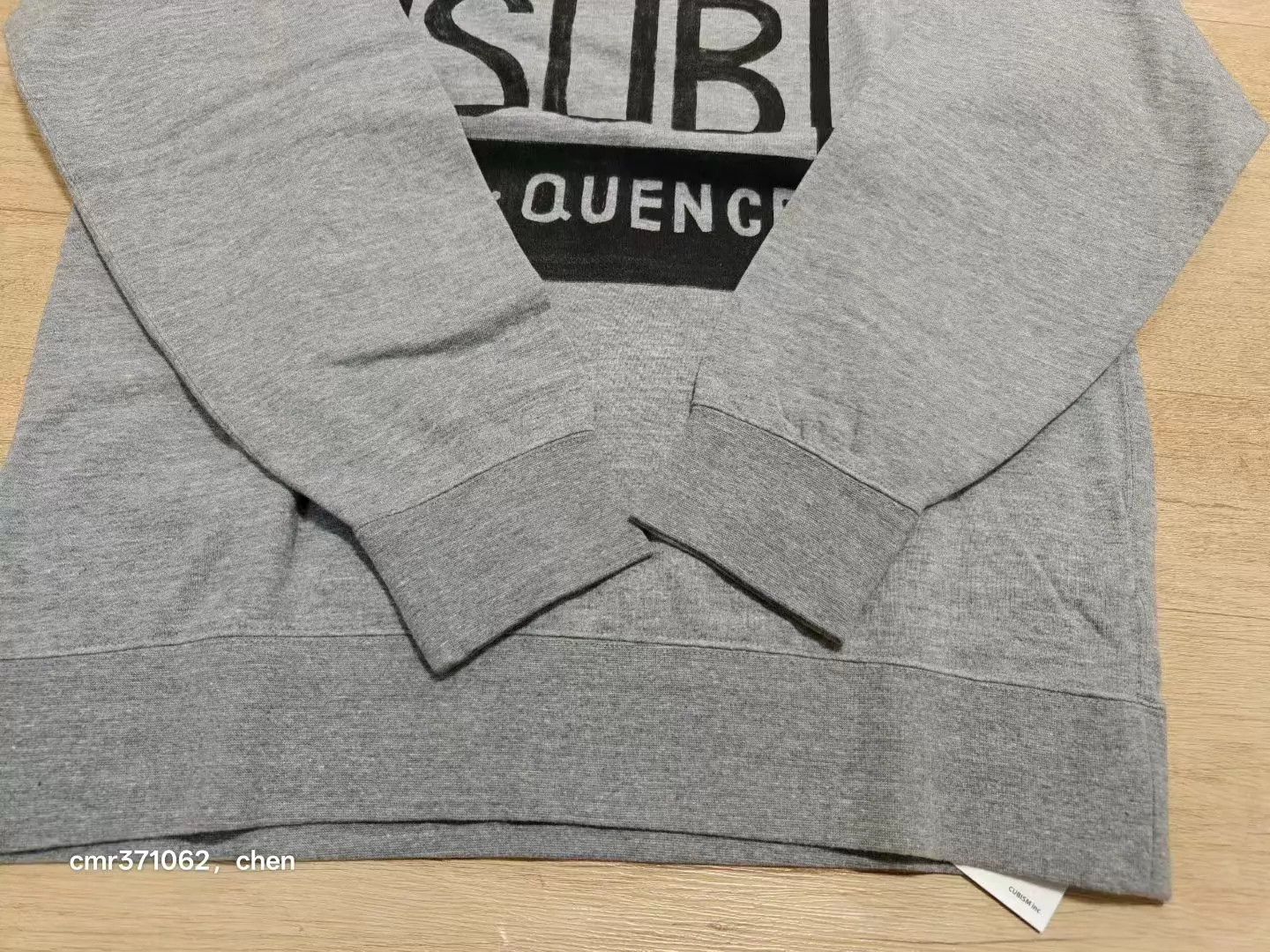 Visvim VISVIM JUMBO SWEAT CREW L/S SUB limited white grey Size US L / EU 52-54 / 3 - 2 Thumbnail
