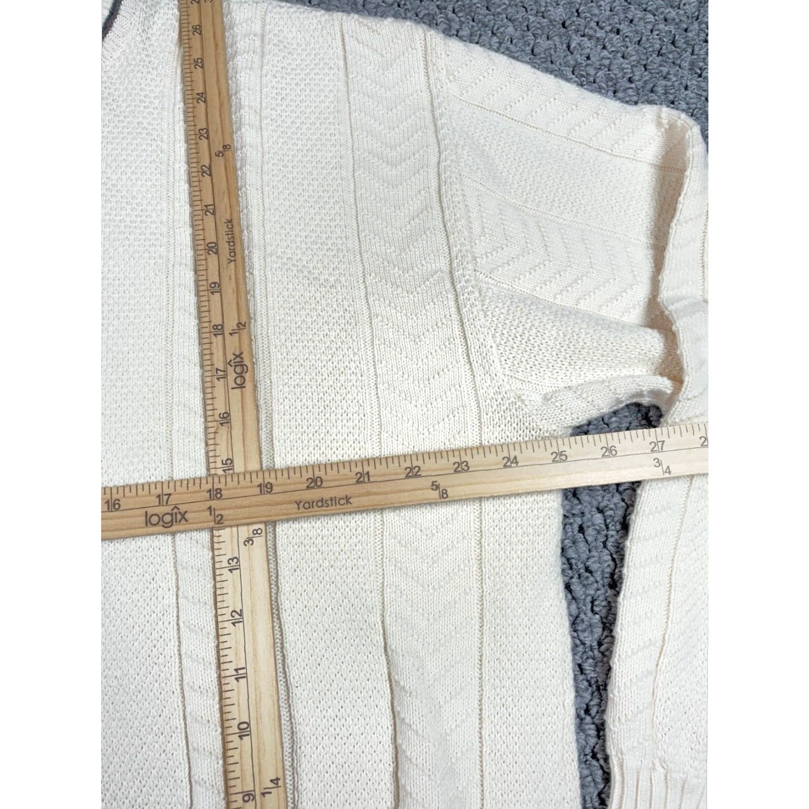Vintage VINTAGE Shenandoah Embroidered Golf Sweater Adult XL Ivory Chunky Knit Cotton Size US XL / EU 56 / 4 - 6 Thumbnail