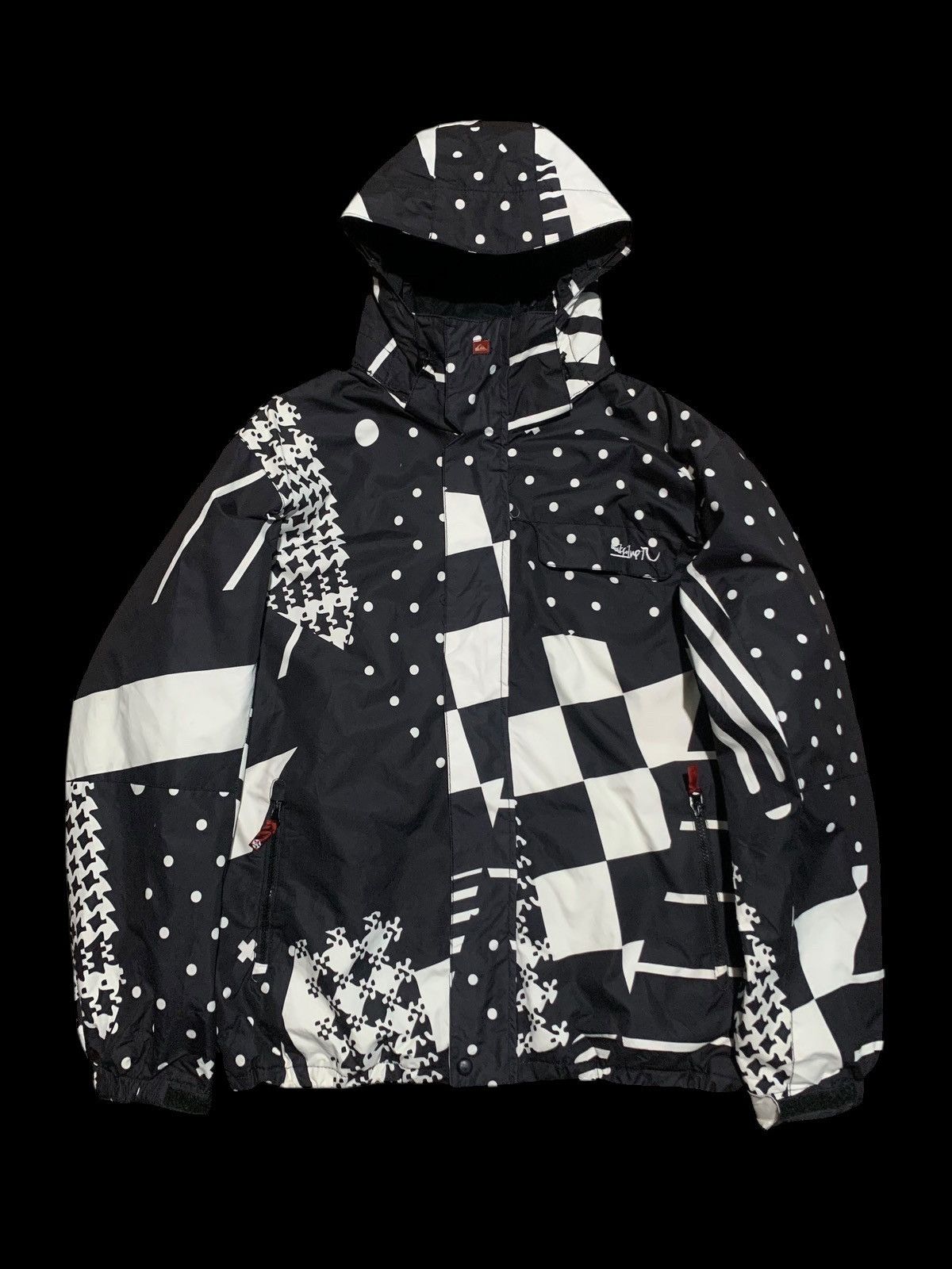 Quicksilver × Quiksilver Quicksilver black white snow jacket Size US M / EU 48-50 / 2 - 1 Thumbnail