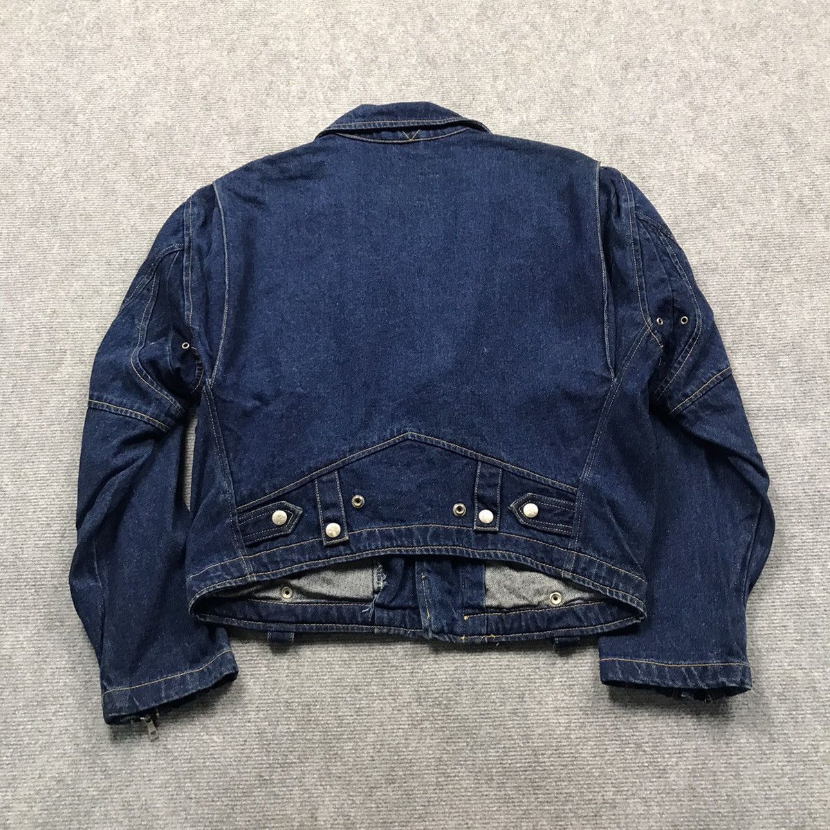 Designer × Japanese Brand 🔥DOUBLE COLLAR DENIM GEMBONY DENIM JACKET Size US M / EU 48-50 / 2 - 8 Thumbnail