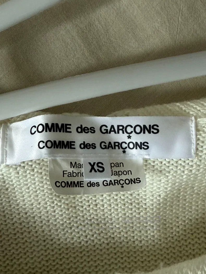 Comme des Garcons Comme Des Garcons Ivory Off-Shoulder Big Collar Sweater Size XS / US 0-2 / IT 36-38 - 5 Thumbnail