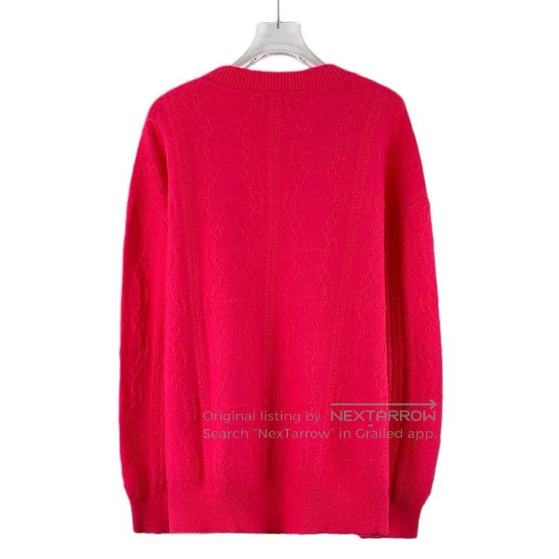 Hermes Hermes Patterned Wool Round Neck Long-Sleeve Knit Sweater Size XS / US 0-2 / IT 36-38 - 2 Thumbnail