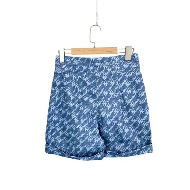 Fendi Fendi Bullet screen logo full-printed shorts Size US 38 / EU 54 - 2 Thumbnail