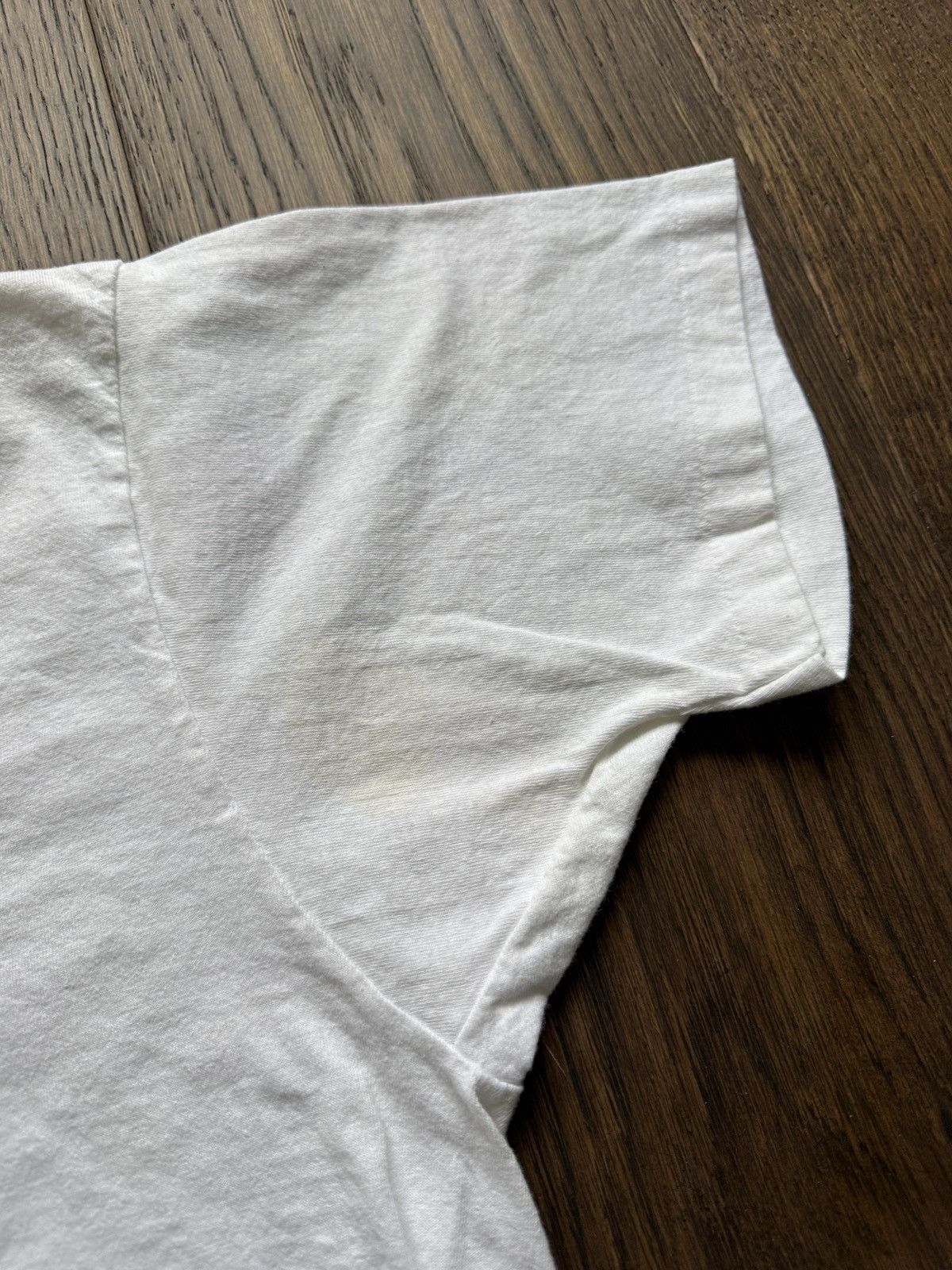 Vintage Vintage 90s Hanes Blank White Tee Size US L / EU 52-54 / 3 - 8 Thumbnail