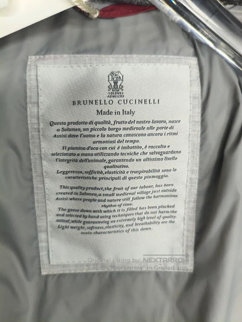 Brunello Cucinelli Brunello Cucinelli Autumn/Winter Wool Cashmere Down Jacket Size US M / EU 48-50 / 2 - 6 Thumbnail
