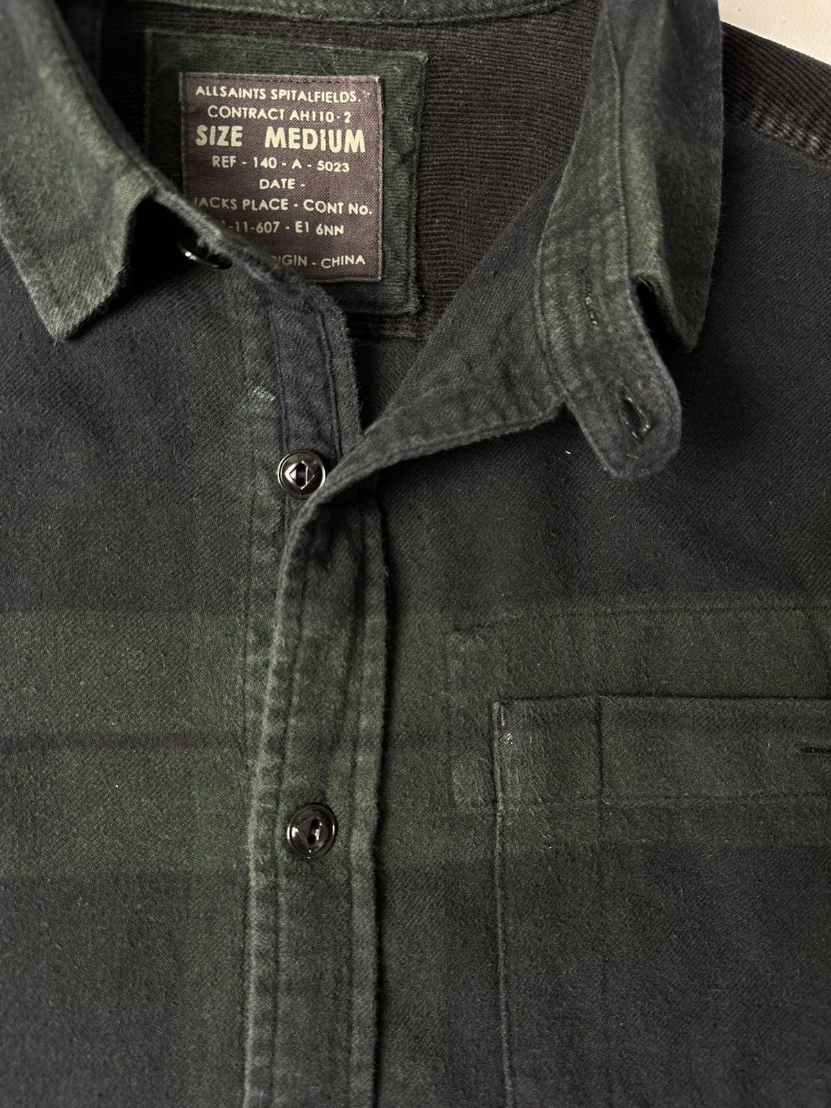Allsaints × Flannel AllSaints Bracker Flannel Button Up Shirt Size US M / EU 48-50 / 2 - 5 Thumbnail
