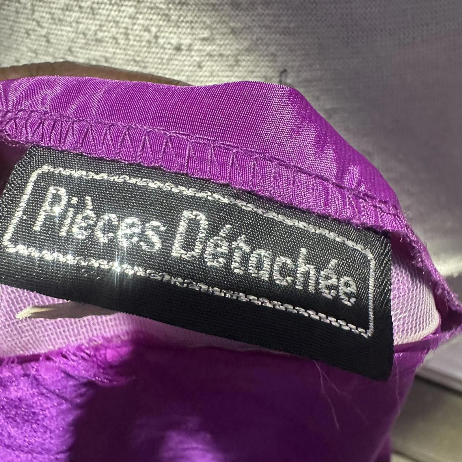 Other Vintage Purple satin top with tie detail #satinblouse Size S / US 4 / IT 40 - 3 Thumbnail