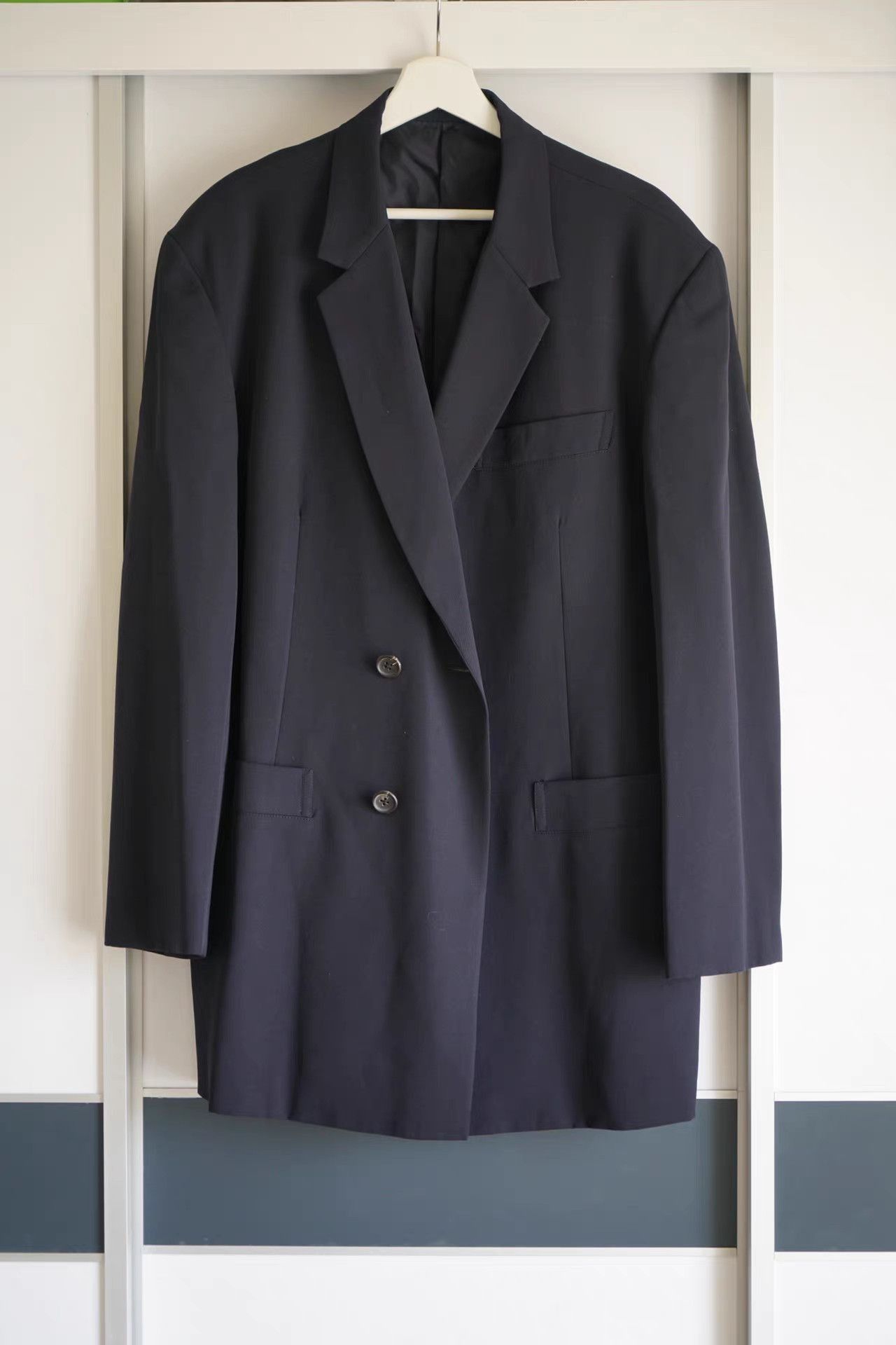 Yohji Yamamoto Black Double-Breasted Blazer - Size S Size US S / EU 44-46 / 1 - 1 Thumbnail