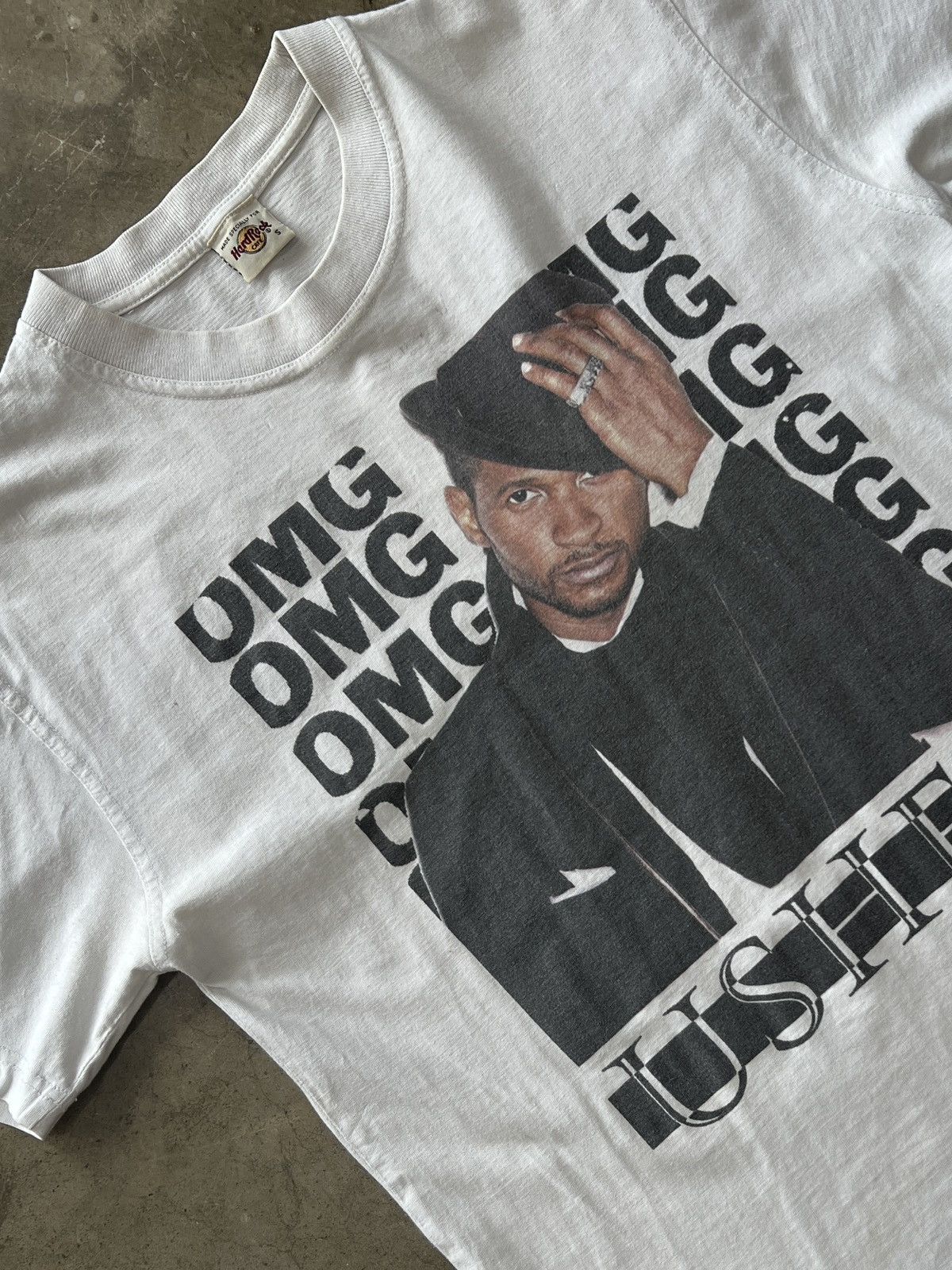 Band Tees × Rap Tees × Vintage Vintage 2000s Usher OMG Album Cover Tee Small Size US S / EU 44-46 / 1 - 1 Thumbnail