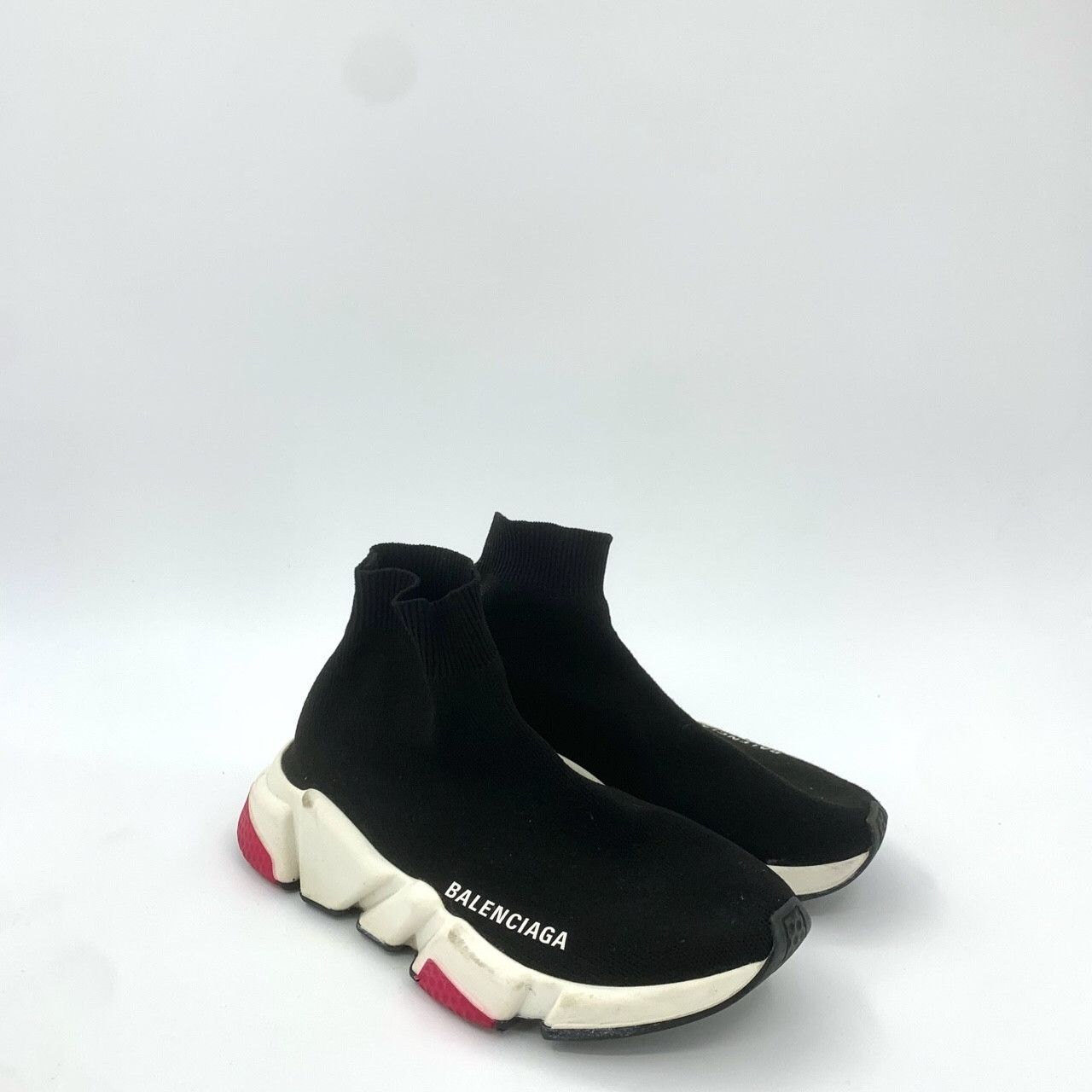 Balenciaga Balenciaga Letter Print Black Sock Sneakers Size US 4 / IT 34 - 2 Thumbnail