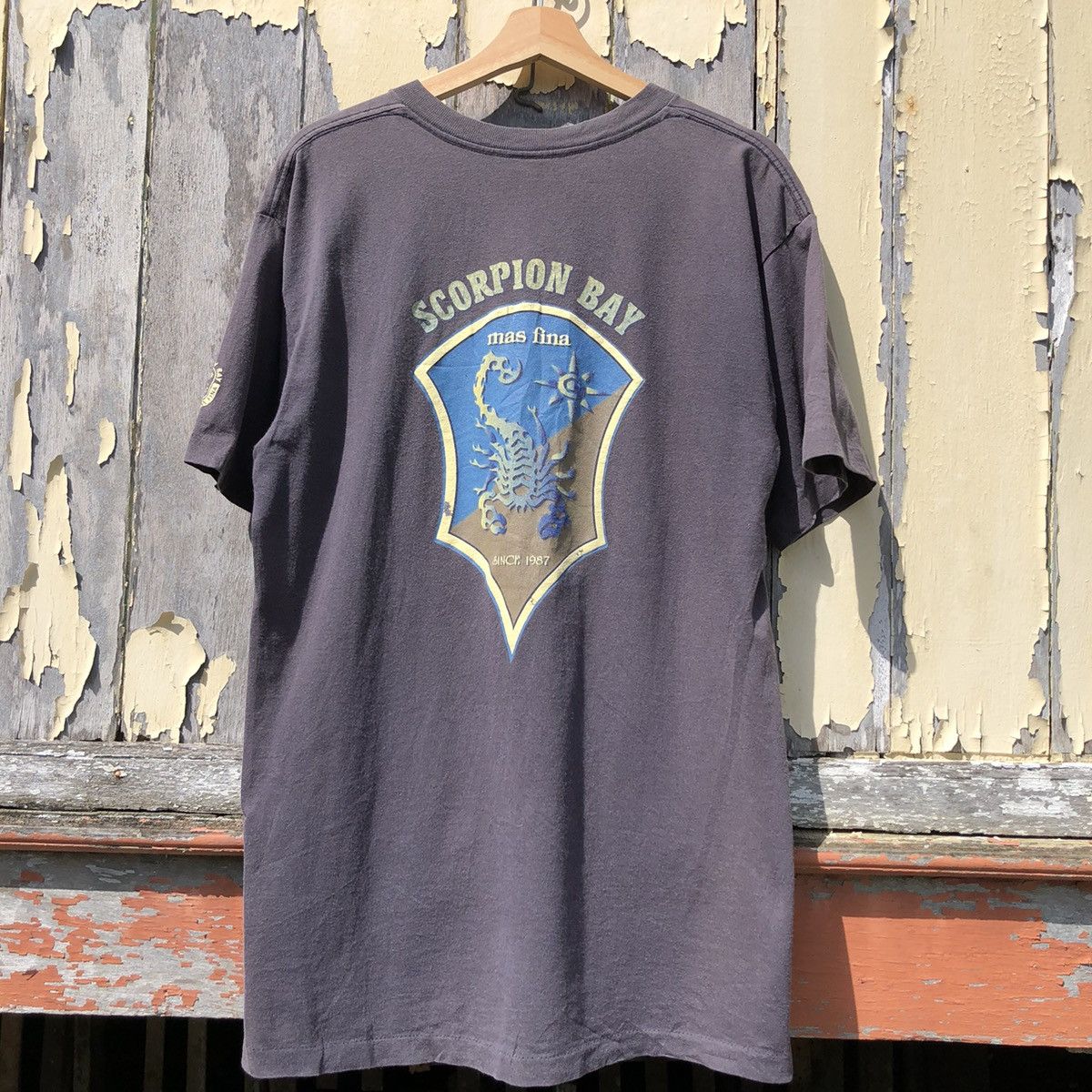 Vintage 💢Faded💢 Vintage 90s SCORPION BAY Surf Style Tshirt Size US L / EU 52-54 / 3 - 1 Thumbnail