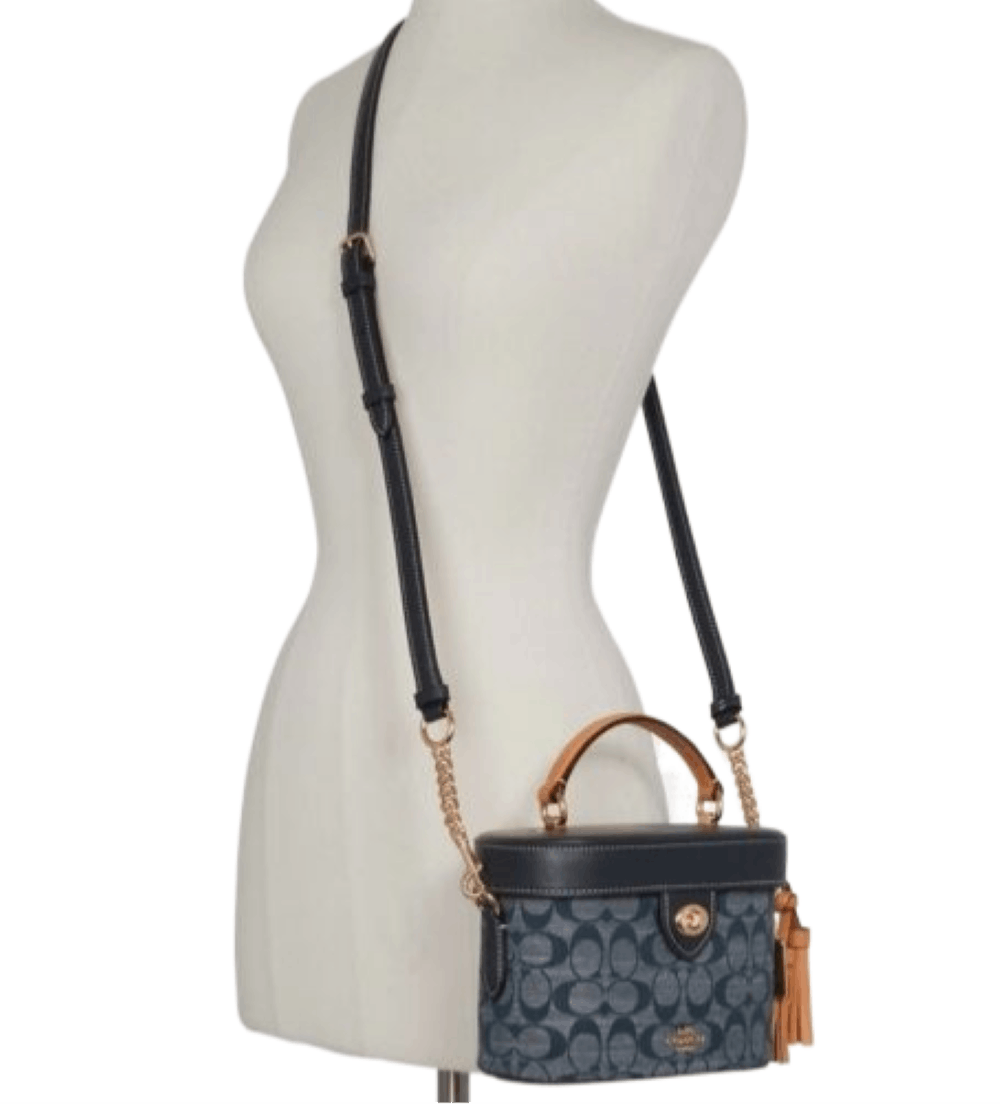 Coach Coach C8165 Gold/Denim Multi Kay Crossbody Size ONE SIZE - 4 Thumbnail