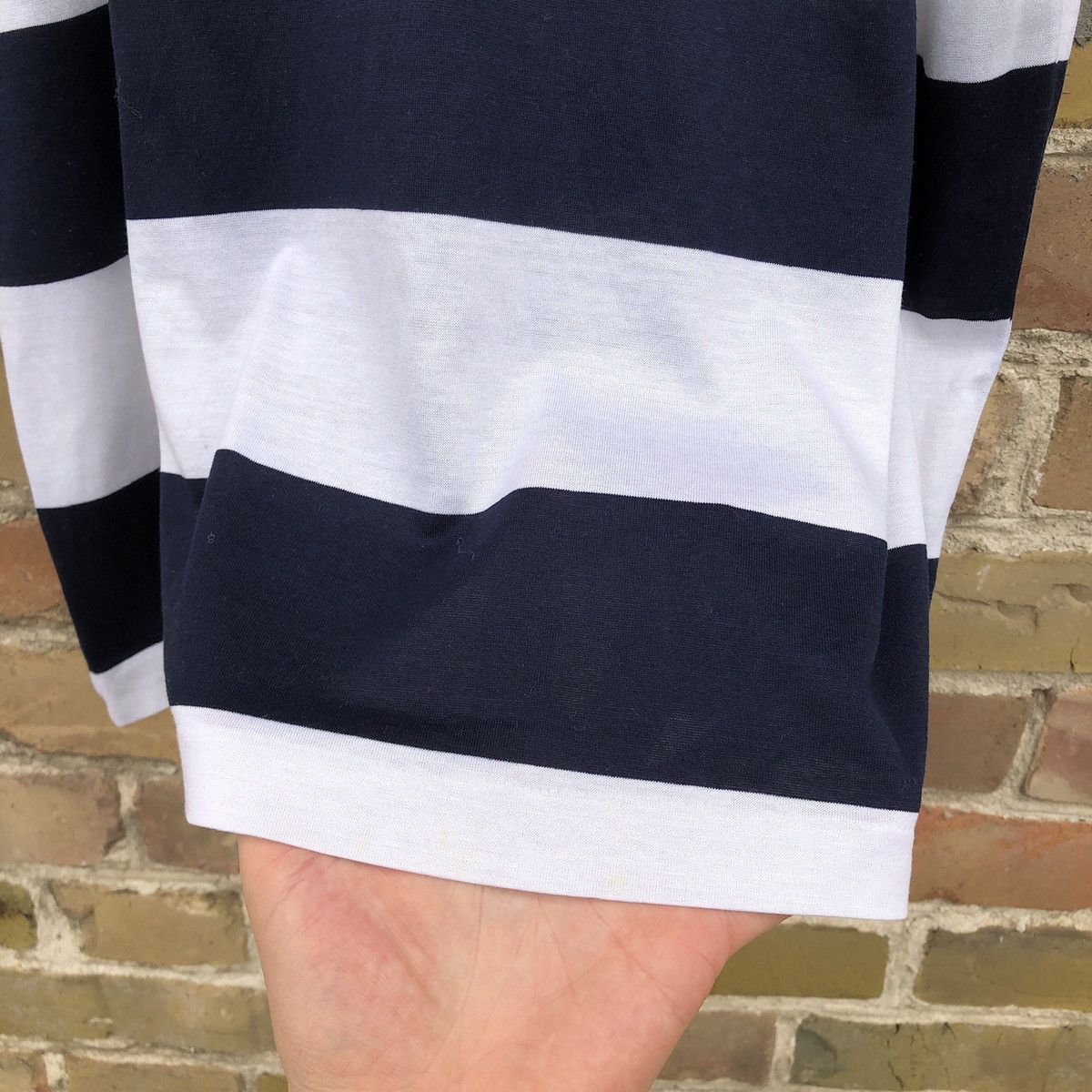 Paul & Shark Vintage Paul & Shark Yacht Club Striped T Shirt Tee Shark Size US XL / EU 56 / 4 - 10 Thumbnail