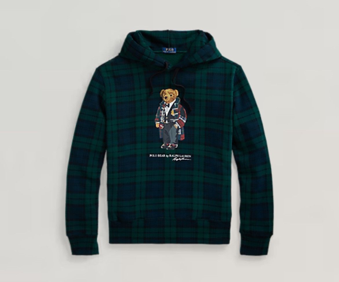 Polo Ralph Lauren Polo Bear tartan fleece hoodie Size US S / EU 44-46 / 1 - 1 Thumbnail