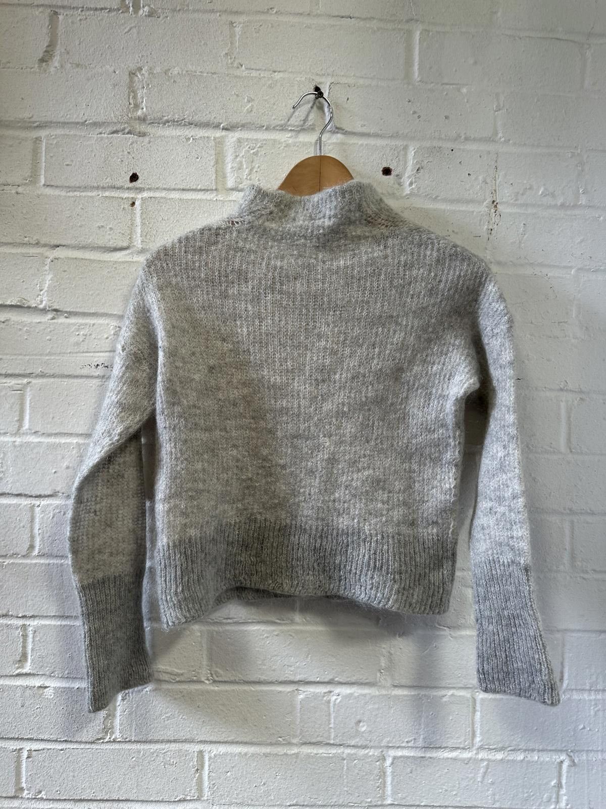 Allsaints AllSaints Women's Gray Knit Sweater Small Size S / US 4 / IT 40 - 2 Thumbnail