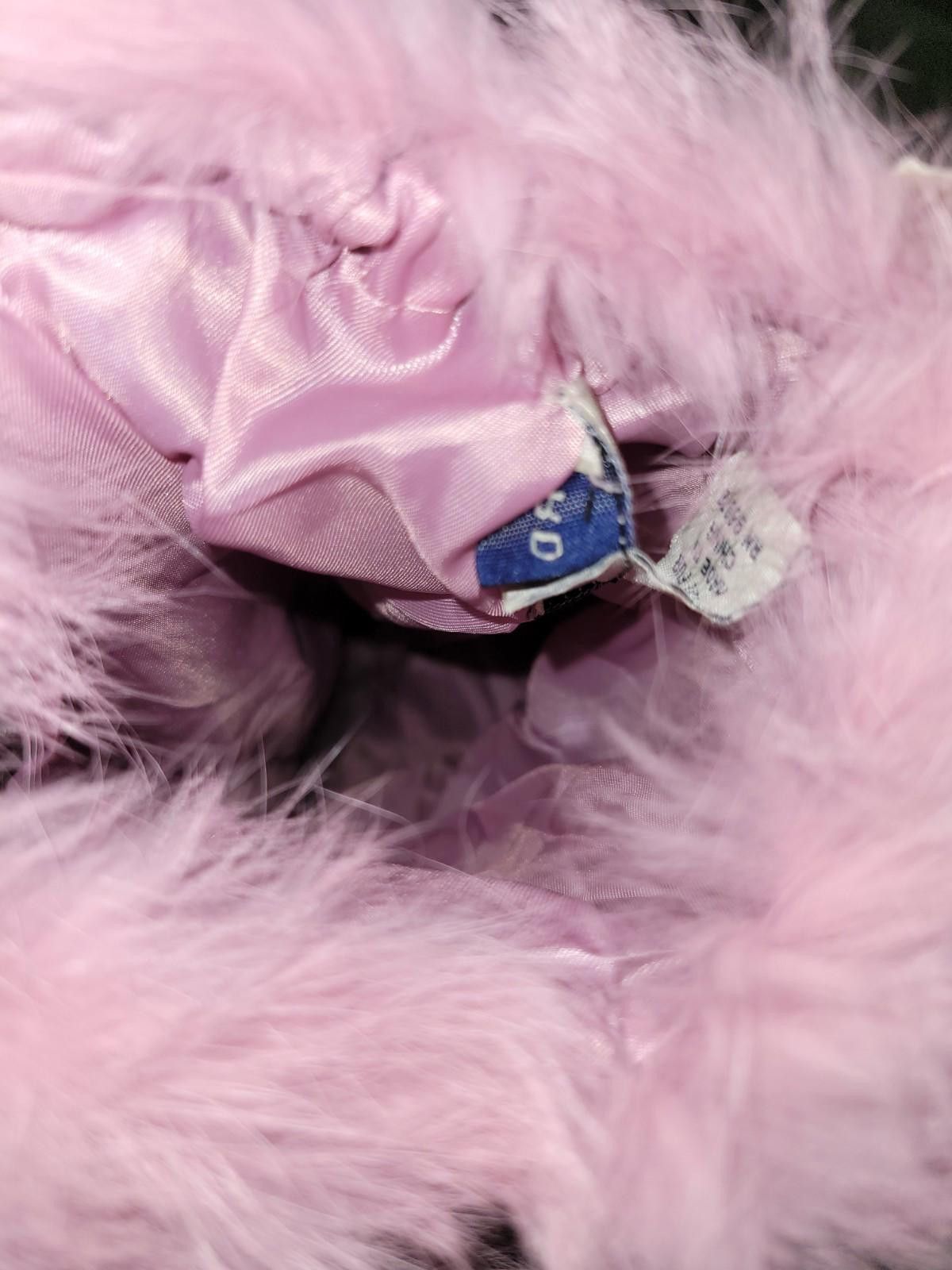 Designer Lord and Taylor pink rabbit fur hand muff Size ONE SIZE - 4 Thumbnail
