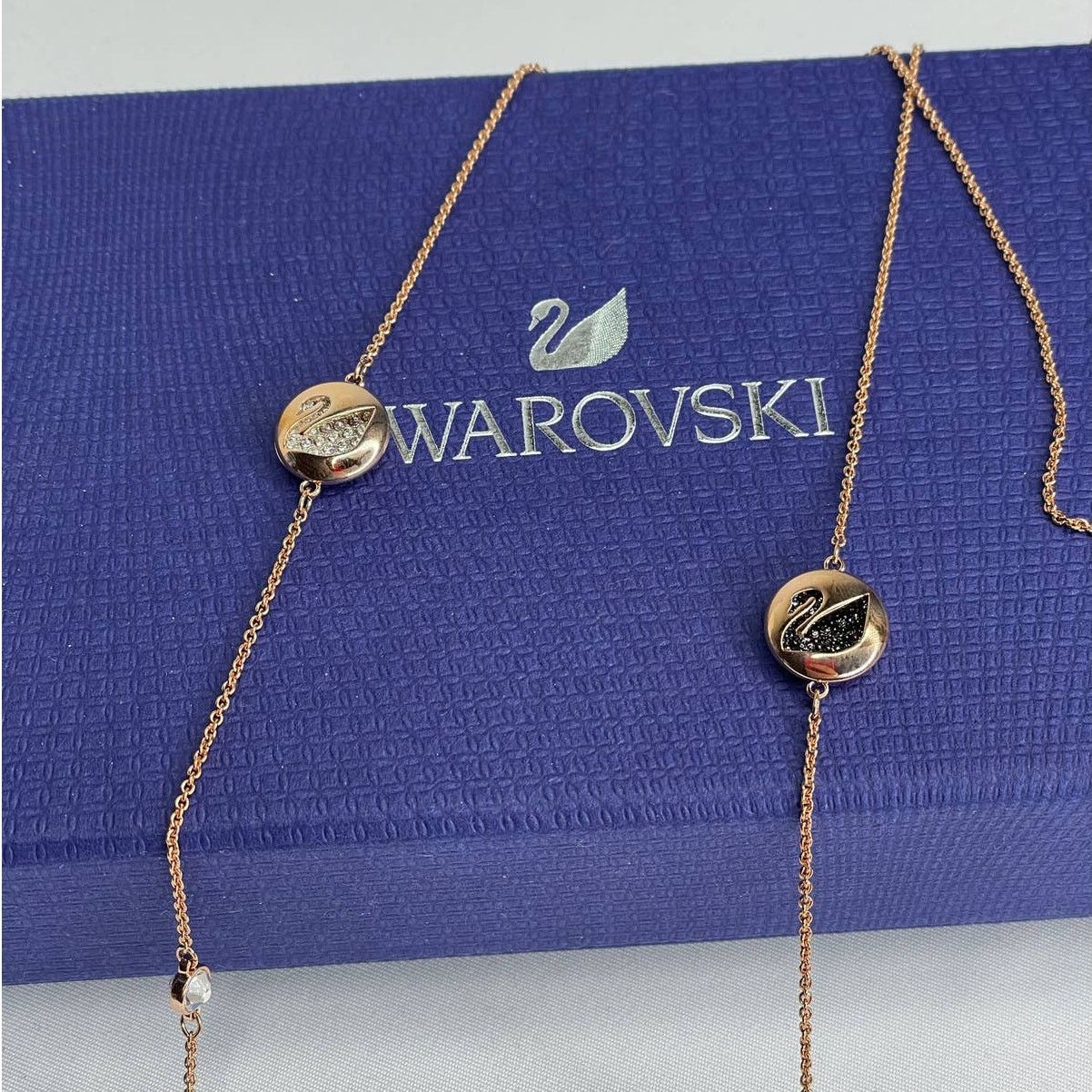 Swarovski Swarovski Hall Swan Strandage Rose Gold Plating Necklace Size ONE SIZE - 5 Thumbnail