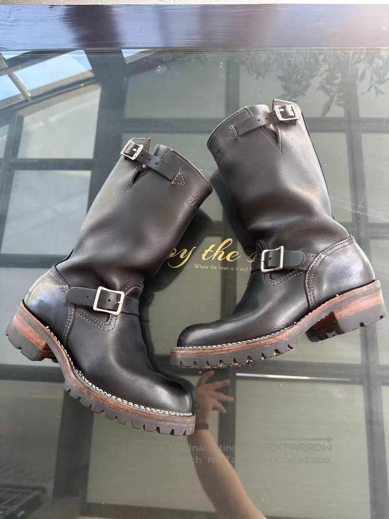 WESCO Brown Leather Buckle Boots Size 8.5. Size US 8.5 / EU 41-42 - 4 Thumbnail