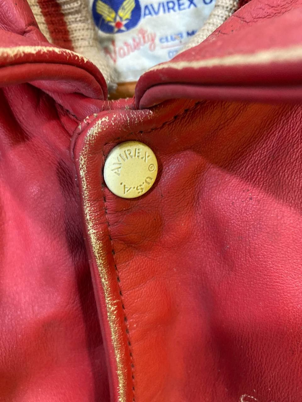 Avirex vintage avirex full leather jacket embroided nice design Size US L / EU 52-54 / 3 - 4 Thumbnail