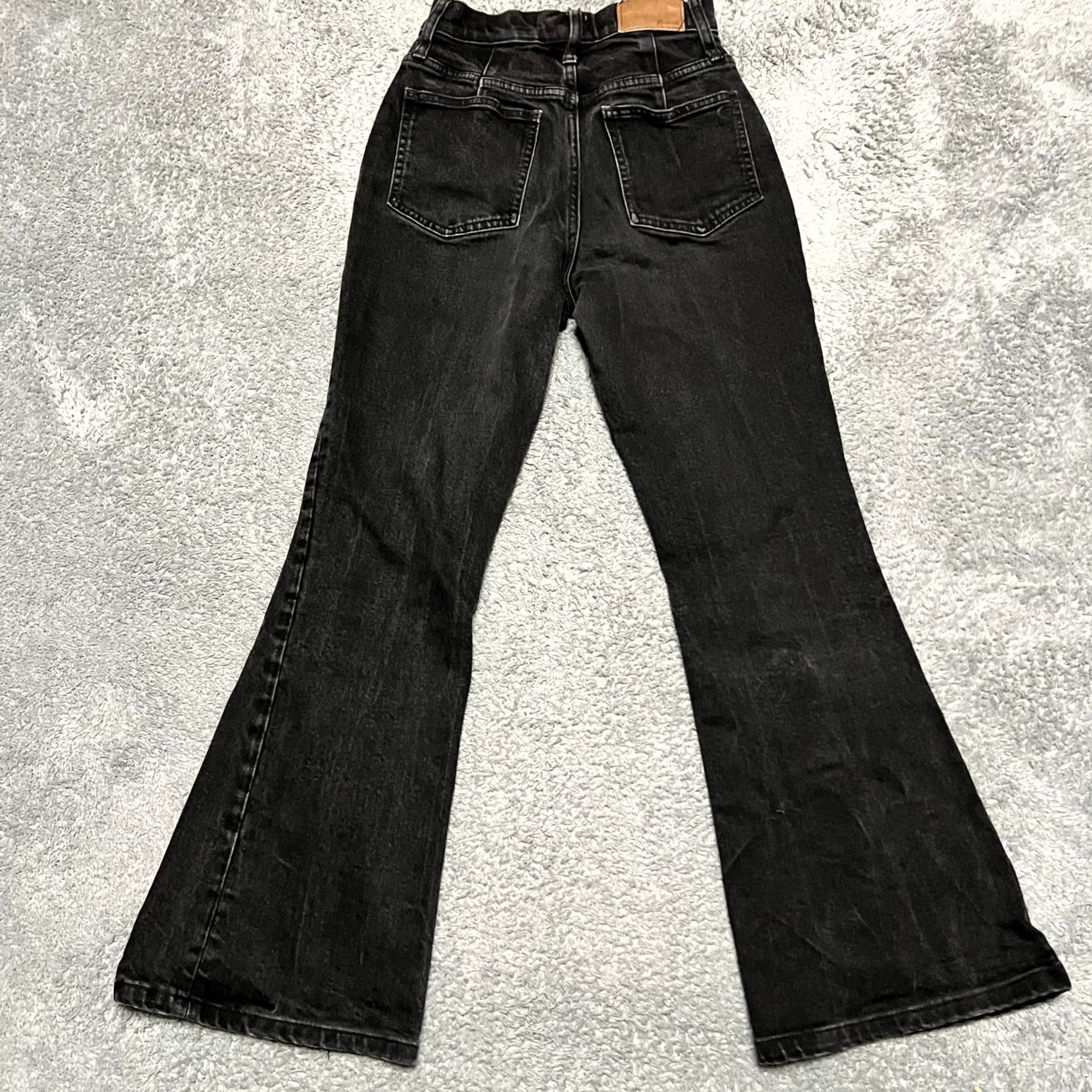 Madewell VINTAGE Madewell The Perfect Flare Jeans Womens High Rise Black 26 23x27.5 Size 26" / US 2 / IT 38 - 3 Thumbnail
