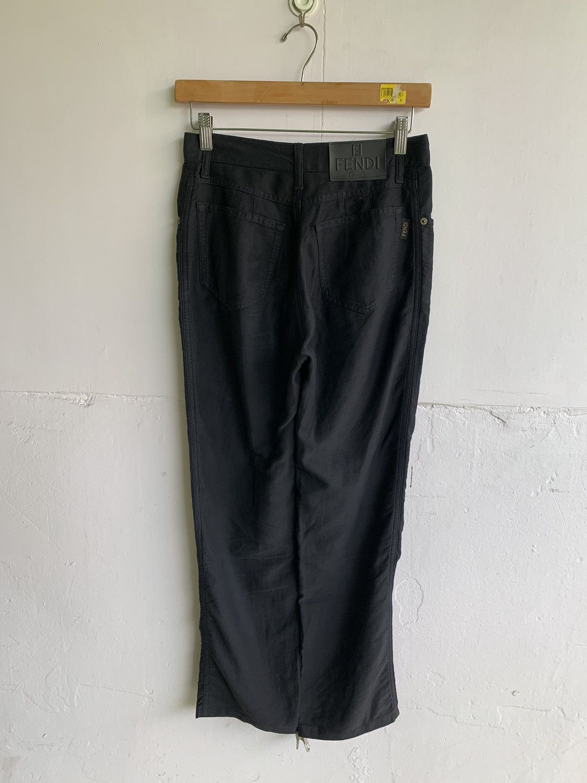 Fendi 💥Fendi Roma Italy Hight Waist Black Pant Size 26" / US 2 / IT 38 - 2 Thumbnail