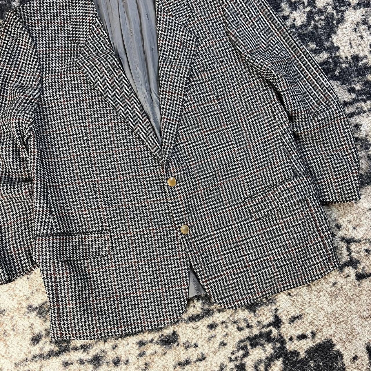 Yves Saint Laurent Yves Saint Laurent Luxury Vintage 90s Checkered Blazer Size 50R - 3 Thumbnail