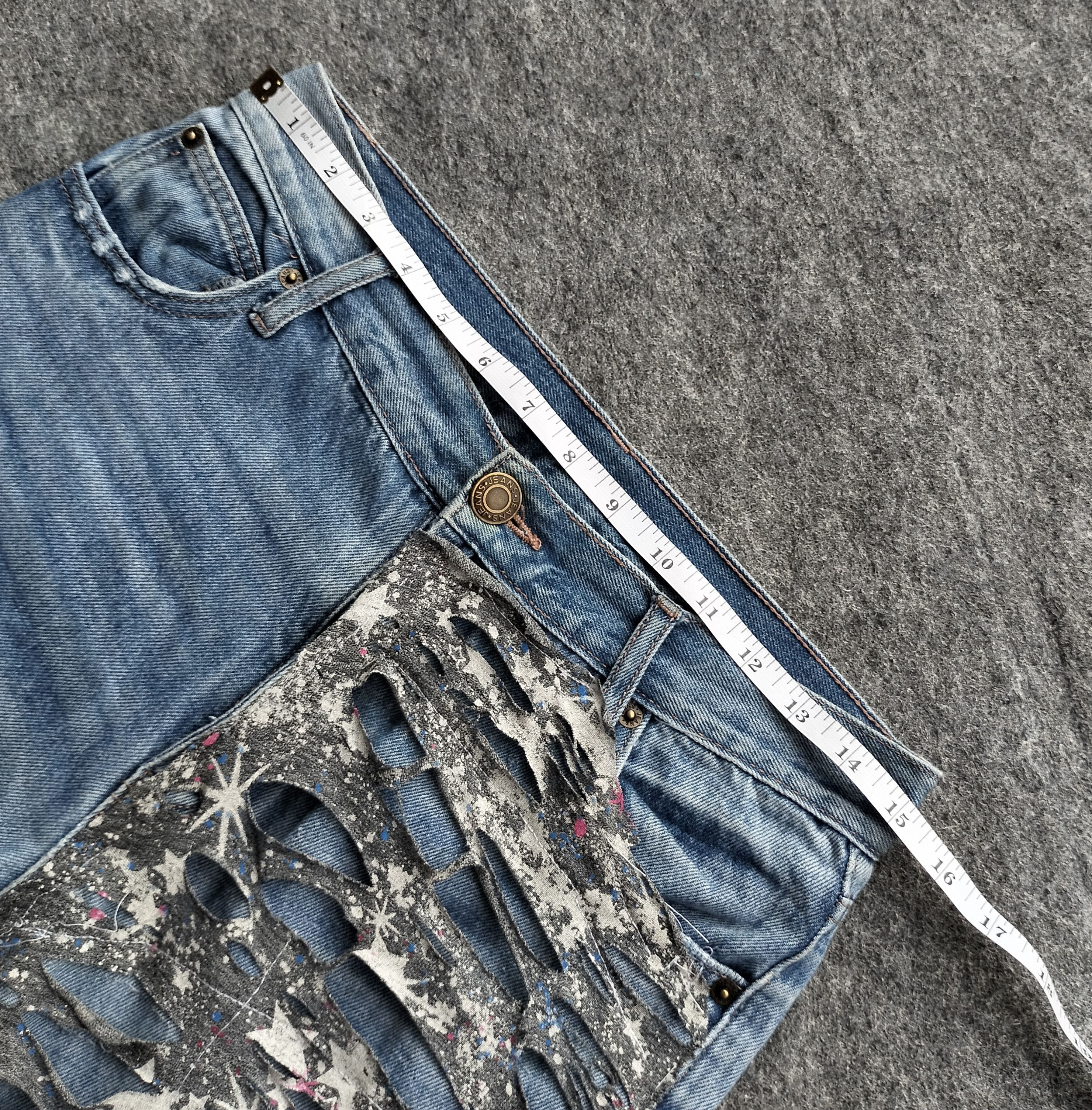 Kapital GRL skil patch destroyed double layered flare jeans Size US 30 / EU 46 - 9 Thumbnail