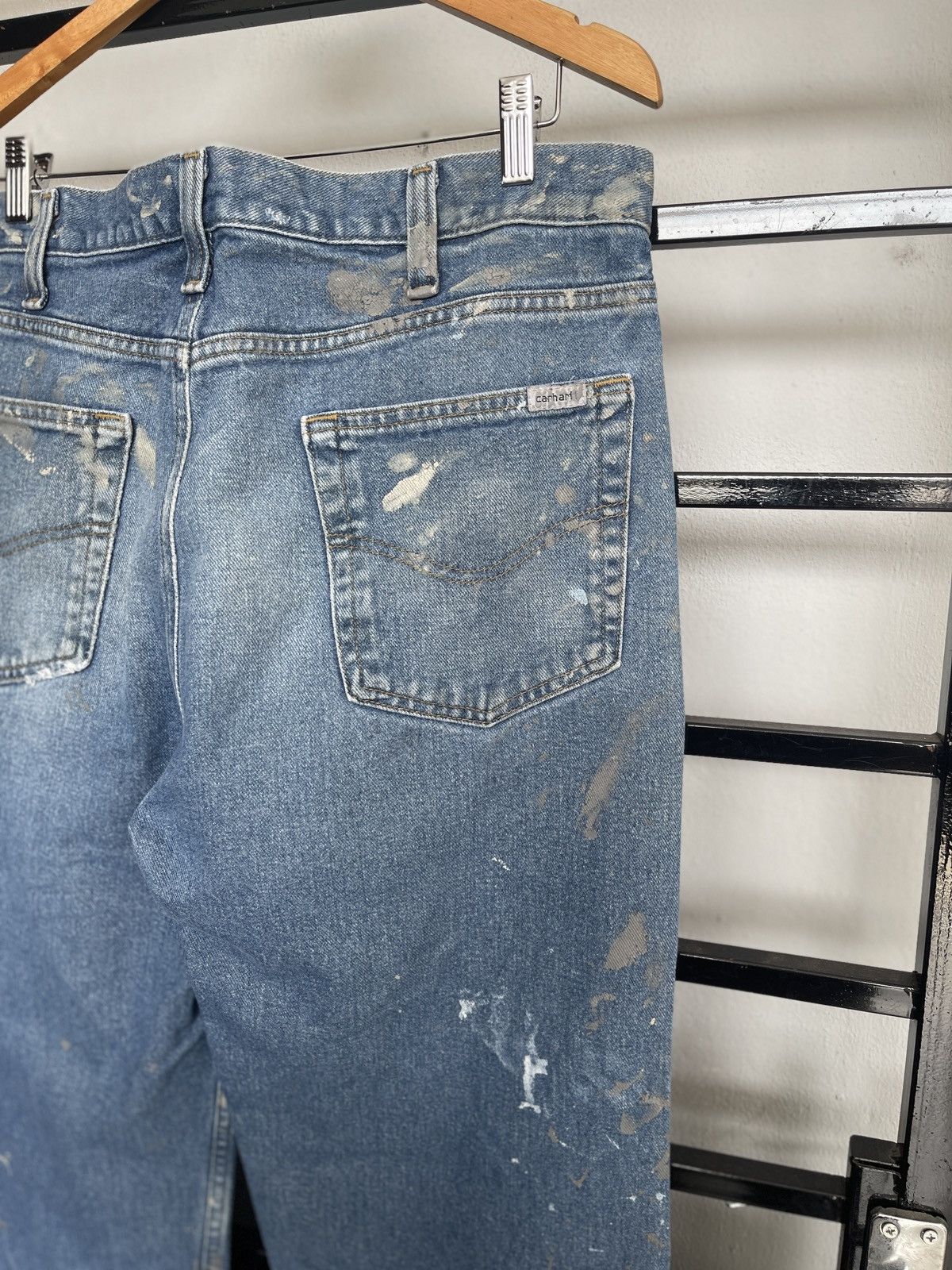 Carhartt Distressed Paint Stains Carhatt Relaxed Fit Denim Size US 34 / EU 50 - 6 Thumbnail