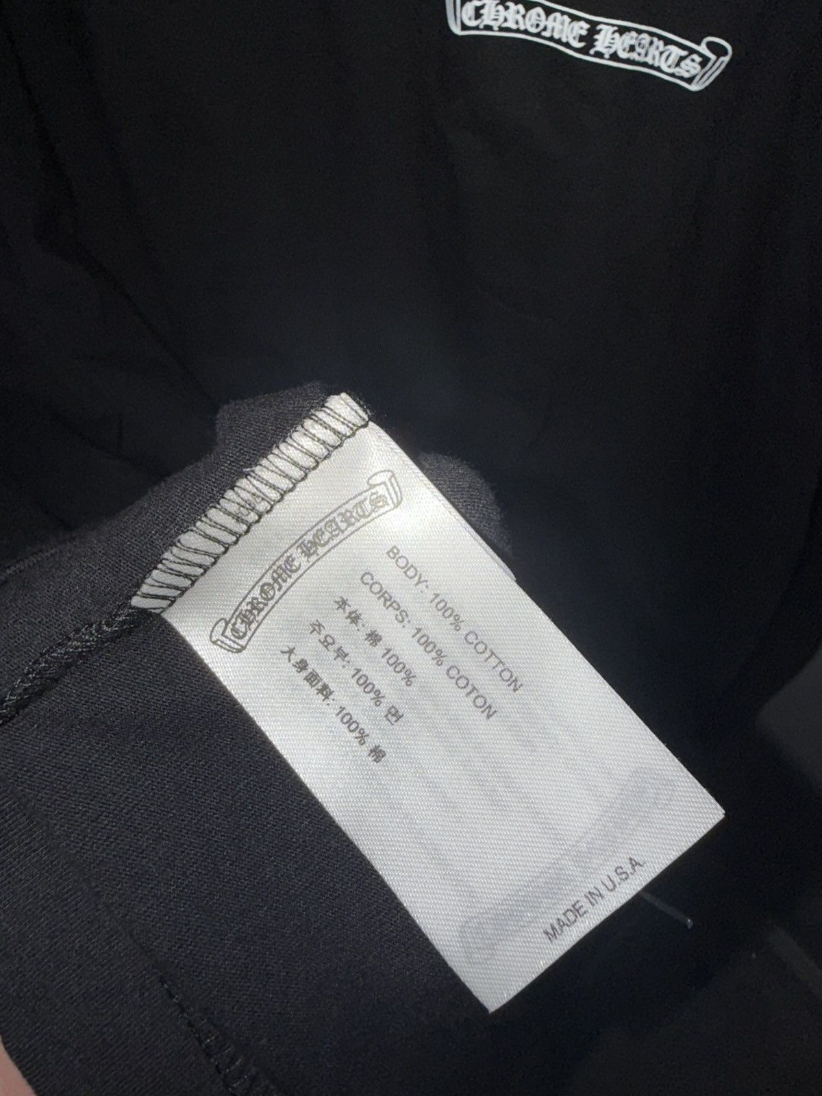 Chrome Hearts Chrome Hearts Black Scroll Logo Pocket S/s Size US XL / EU 56 / 4 - 3 Thumbnail