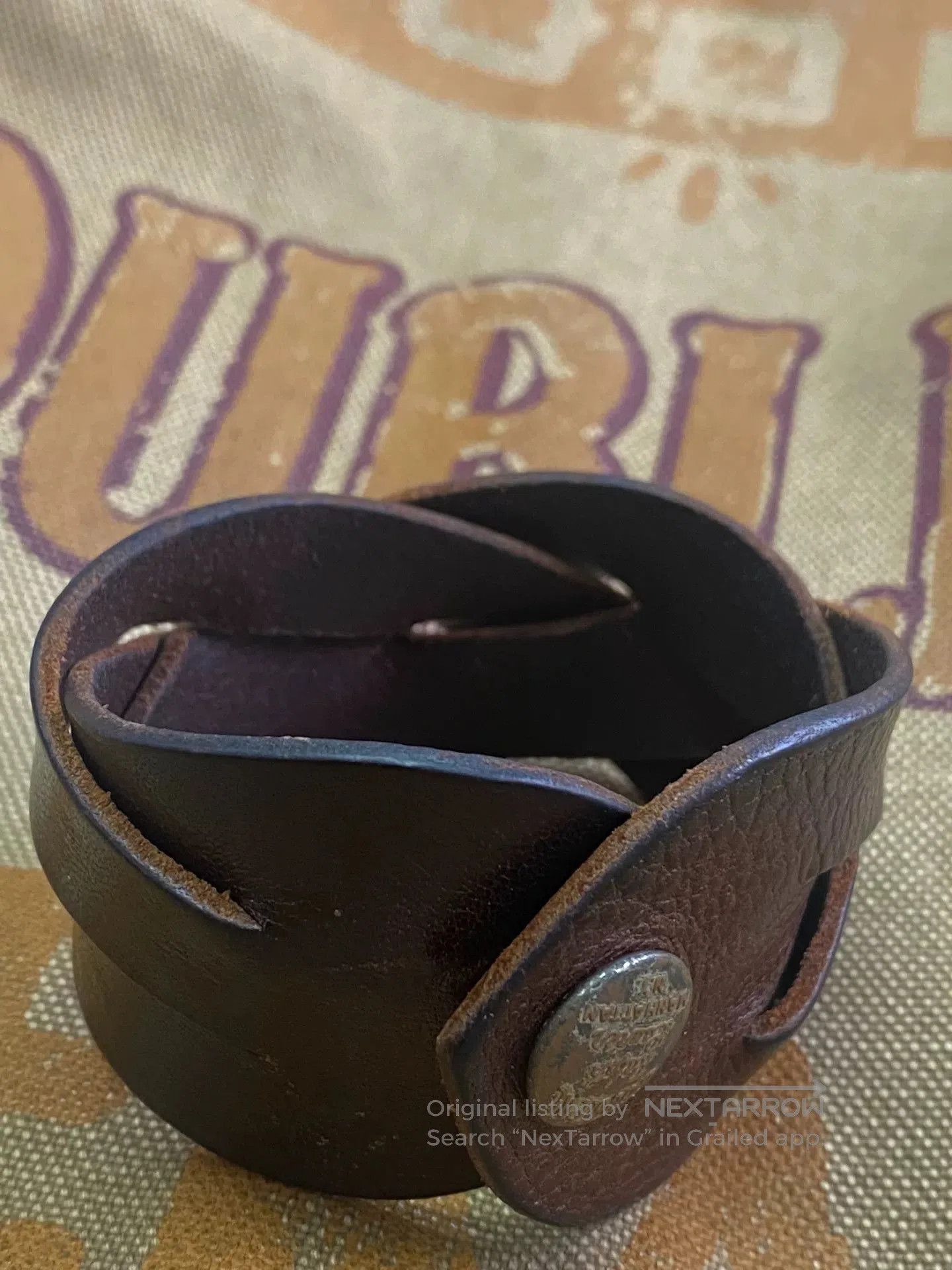 RRL Ralph Lauren Double RL Navajo Leather Bracelet. Size ONE SIZE - 2 Thumbnail