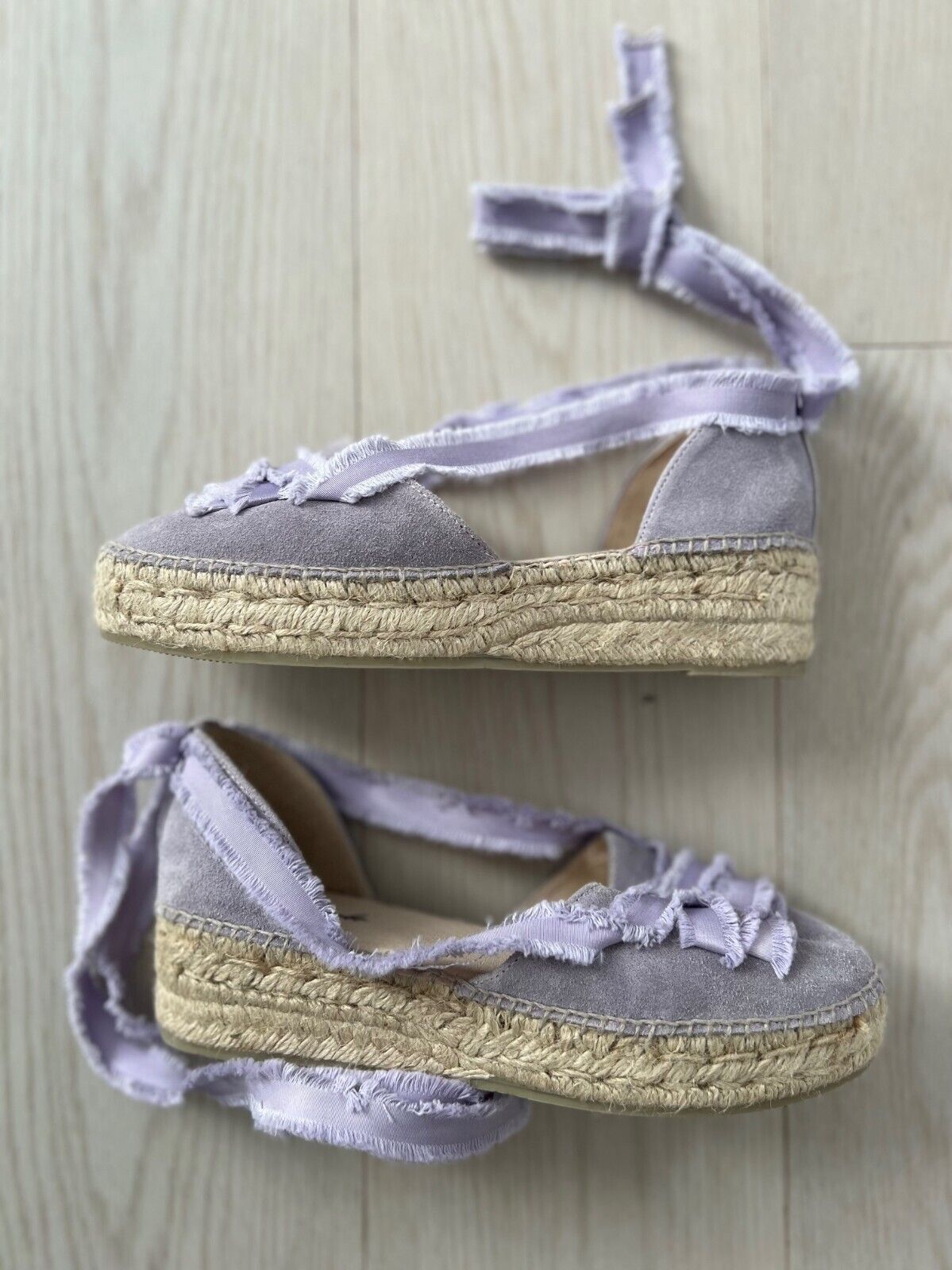 Free People Free People Destino Espadrille Platforms Lavender ( 39 ) Size US 9 / IT 39 - 4 Thumbnail