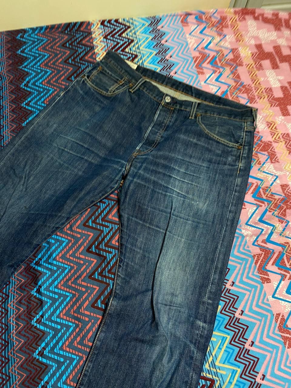 Levi's jeans pants Levi's 501 blue Y2K vintage w38 streetwear Size US 38 / EU 54 - 8 Thumbnail