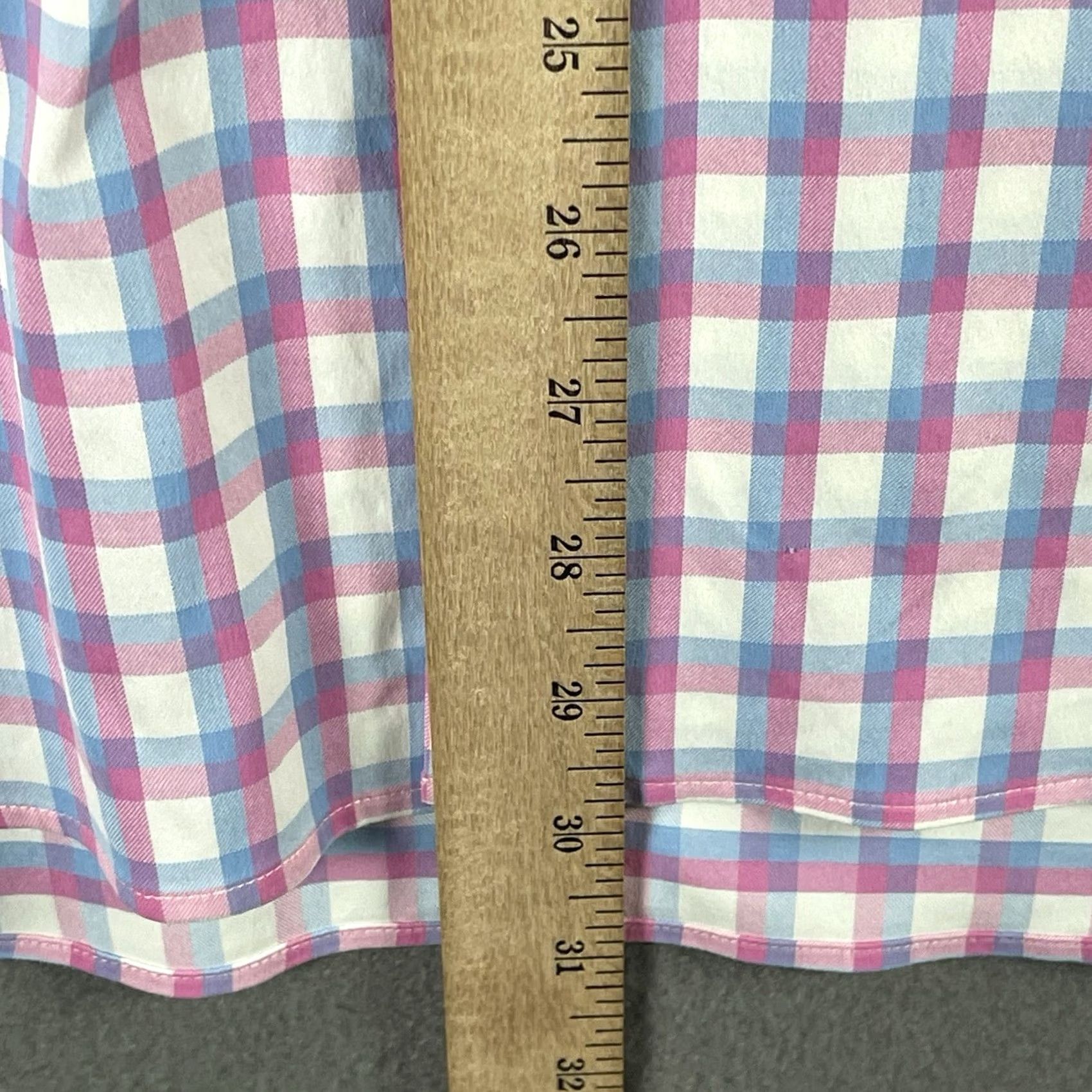 Bonobos Bonobos XL Button-Up Shirt Men Long Sleeve Check Blue Pink Preppy Standard Fit Casual Casual Wear Size US XL / EU 56 / 4 - 7 Thumbnail