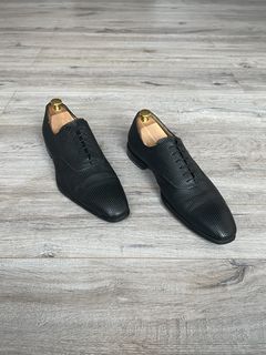 Louis Vuitton Men''s Studded Leather Derby Shoes EU 42 UK 8 US 9