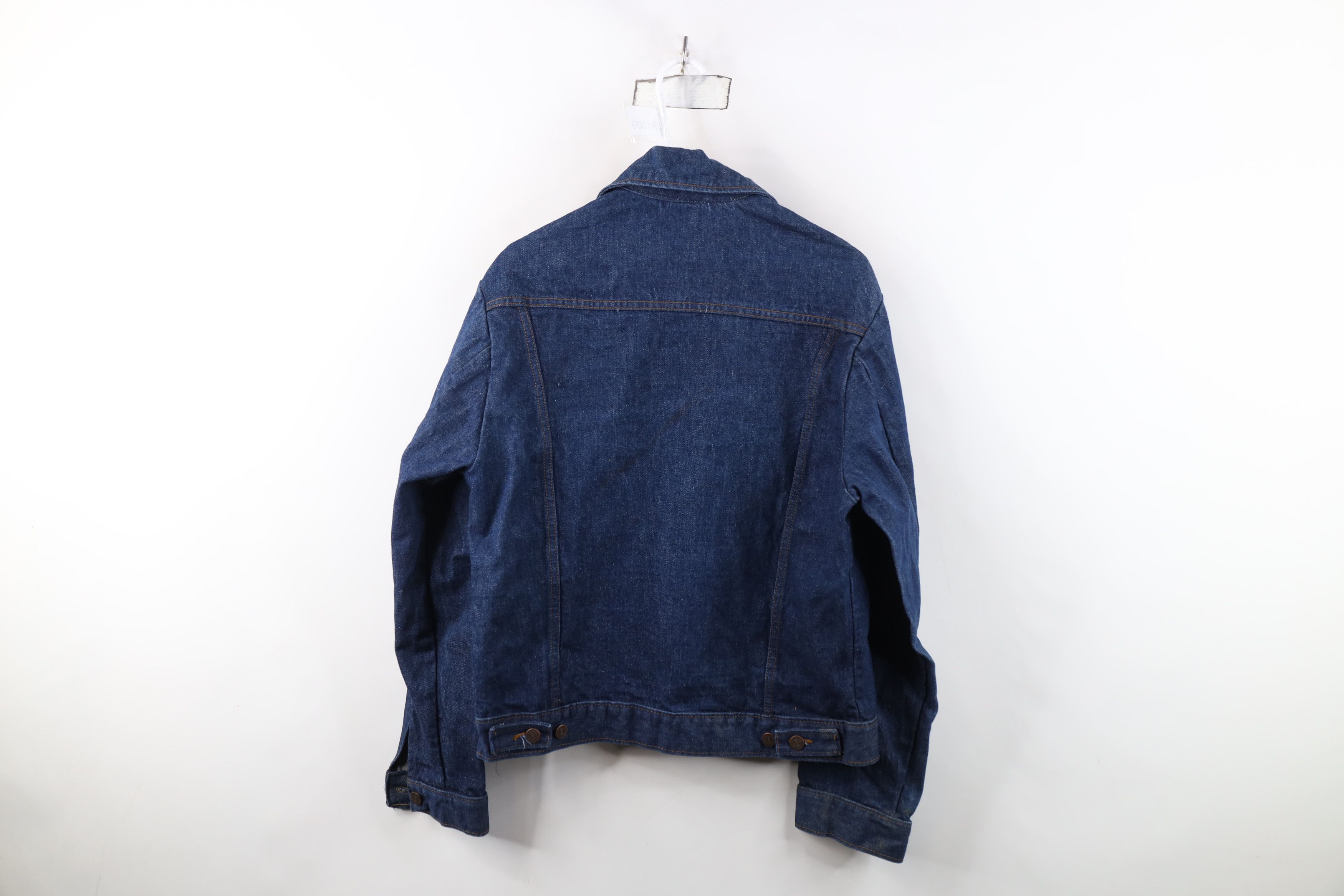 Vintage Vintage 60s Streetwear Denim Jean Trucker Jacket Indigo USA Size US XXL / EU 58 / 5 - 13 Thumbnail