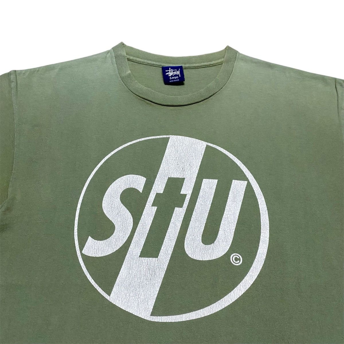 Stussy Rare‼️🔥Vintage Stussy Big SpellOut Distress T-Shirt Size US M / EU 48-50 / 2 - 3 Thumbnail