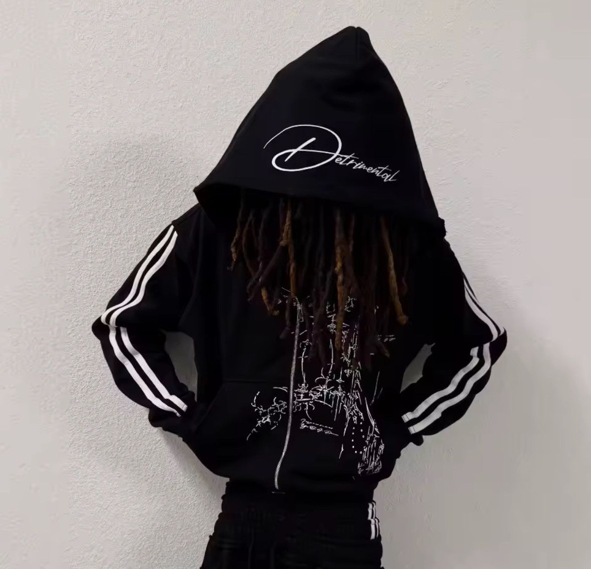 Other High Street Fashion Punk Y2K Dark Style Sportwear Hoodies Size US M / EU 48-50 / 2 - 3 Thumbnail