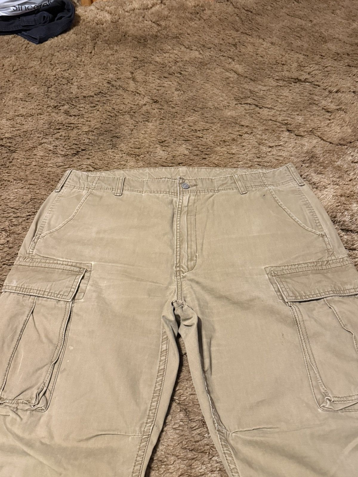 Levi's Levi's Dark Beige Multipocket Loose Fit Cargo Pants Mens 38 Size US 38 / EU 54 - 2 Thumbnail