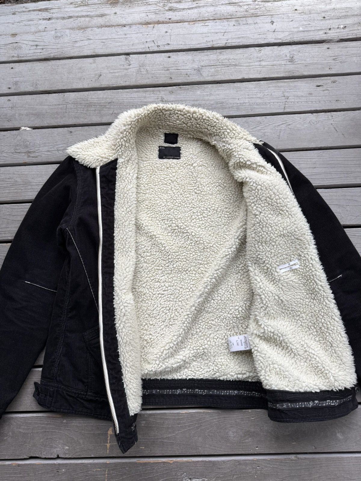 Lee × Number (N)ine number nine lee 91 B black corduroy shearling jacket size L Size US L / EU 52-54 / 3 - 3 Thumbnail