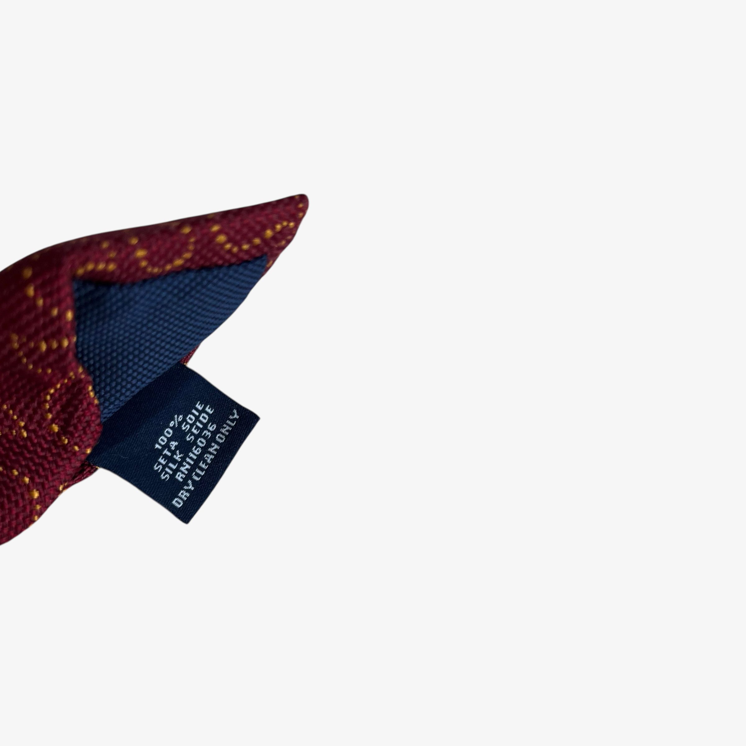 Charles Tyrwhitt Vintage Y2K Charles Tyrwhitt Paisley Print Red Silk Tie Size ONE SIZE - 3 Thumbnail