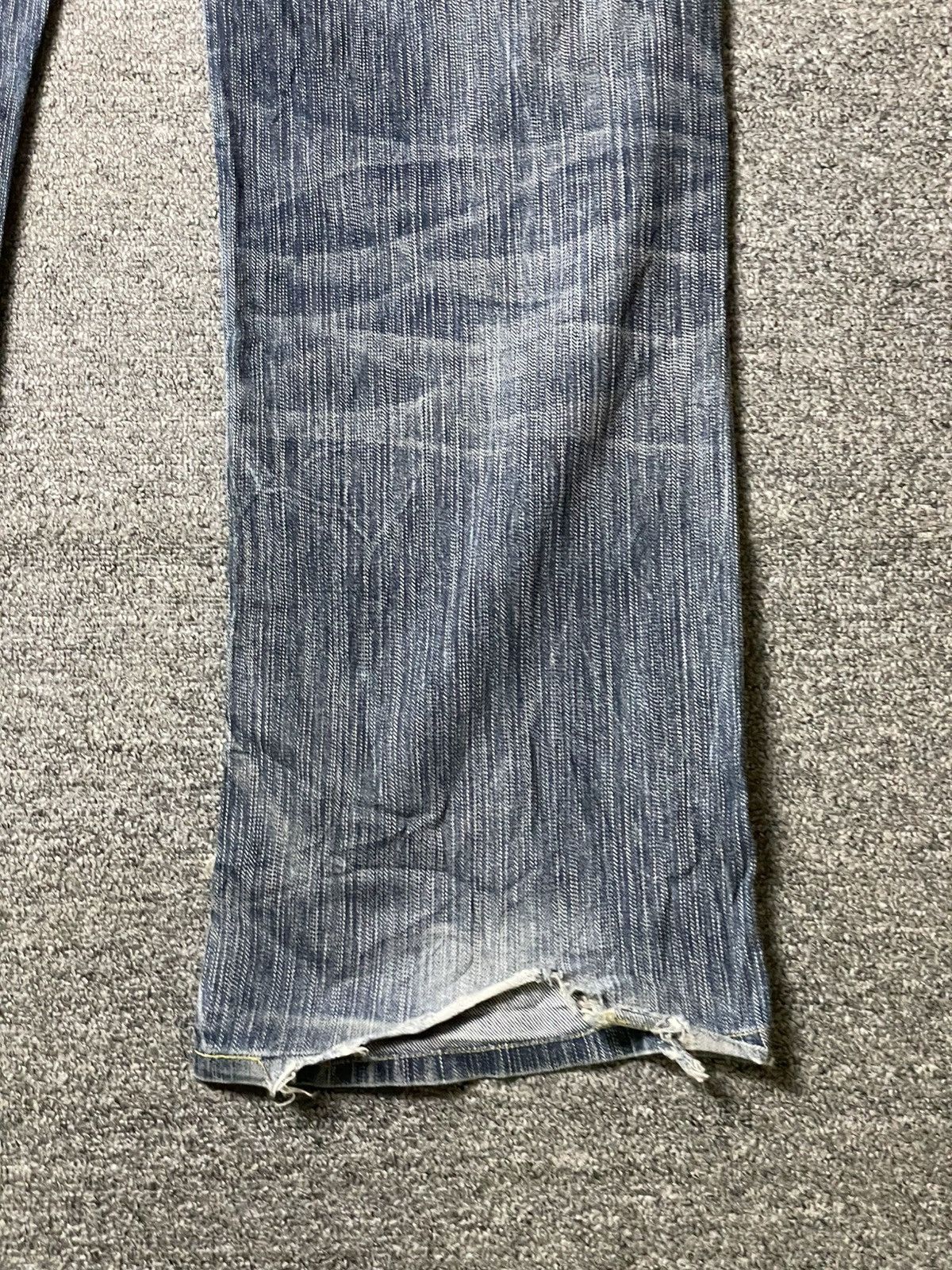 Edwin × Vintage EDWIN x BLUE TRIP Distressed Denim Jeans (93) Size US 35 - 12 Thumbnail