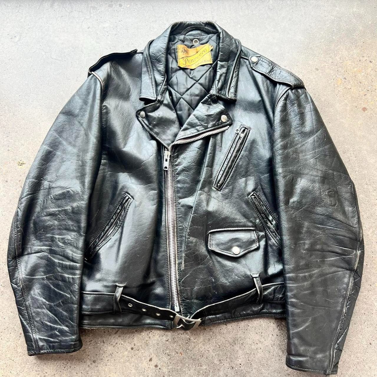 Harley Davidson × Vintage Vintage 60s Perfecto Schott Leather Motorcycle Riding Jacket Size US L / EU 52-54 / 3 - 1 Thumbnail