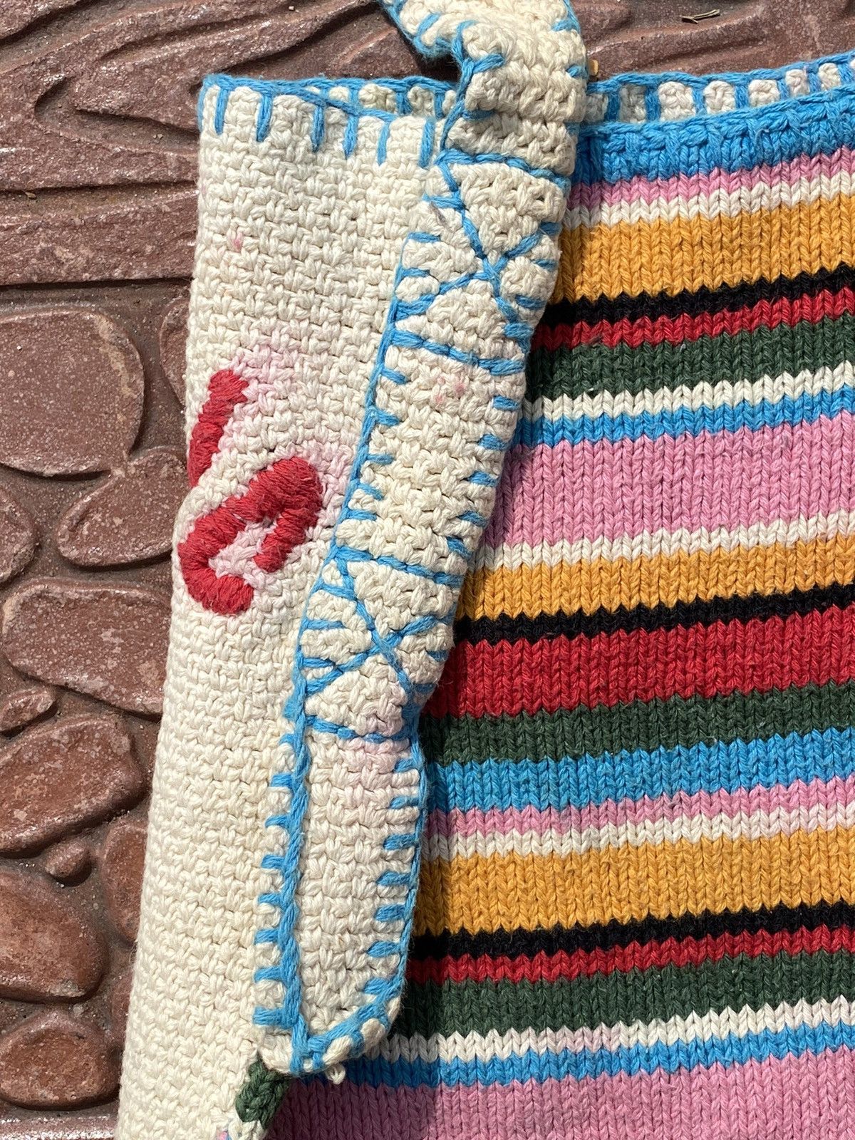 Hysteric Glamour ‼️ARCHIVED‼️90s HYSTERIC GLAMOUR Crochet Knit Sling Bag Size ONE SIZE - 16 Thumbnail